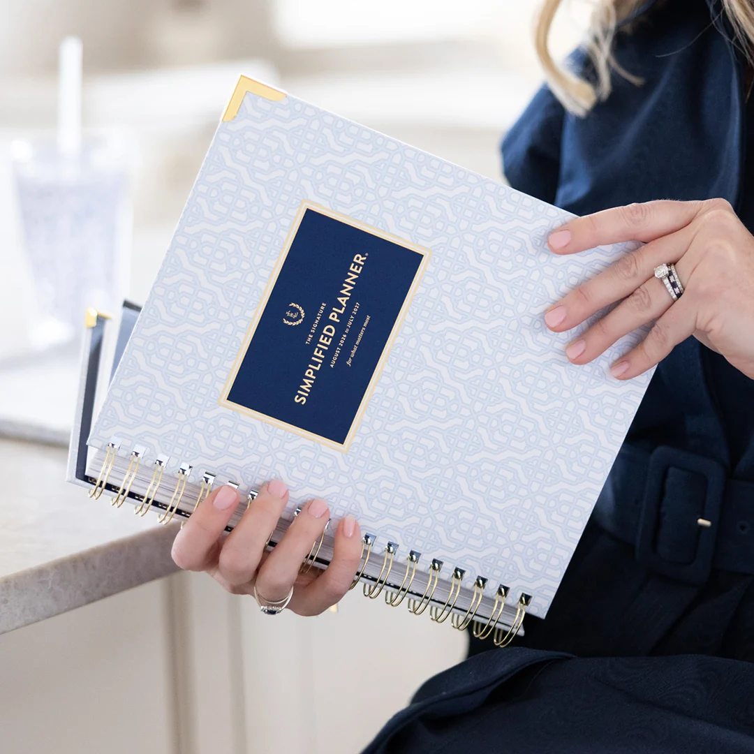 2026-2027 Spiral Daily Simplified Planner - Carolina Trellis