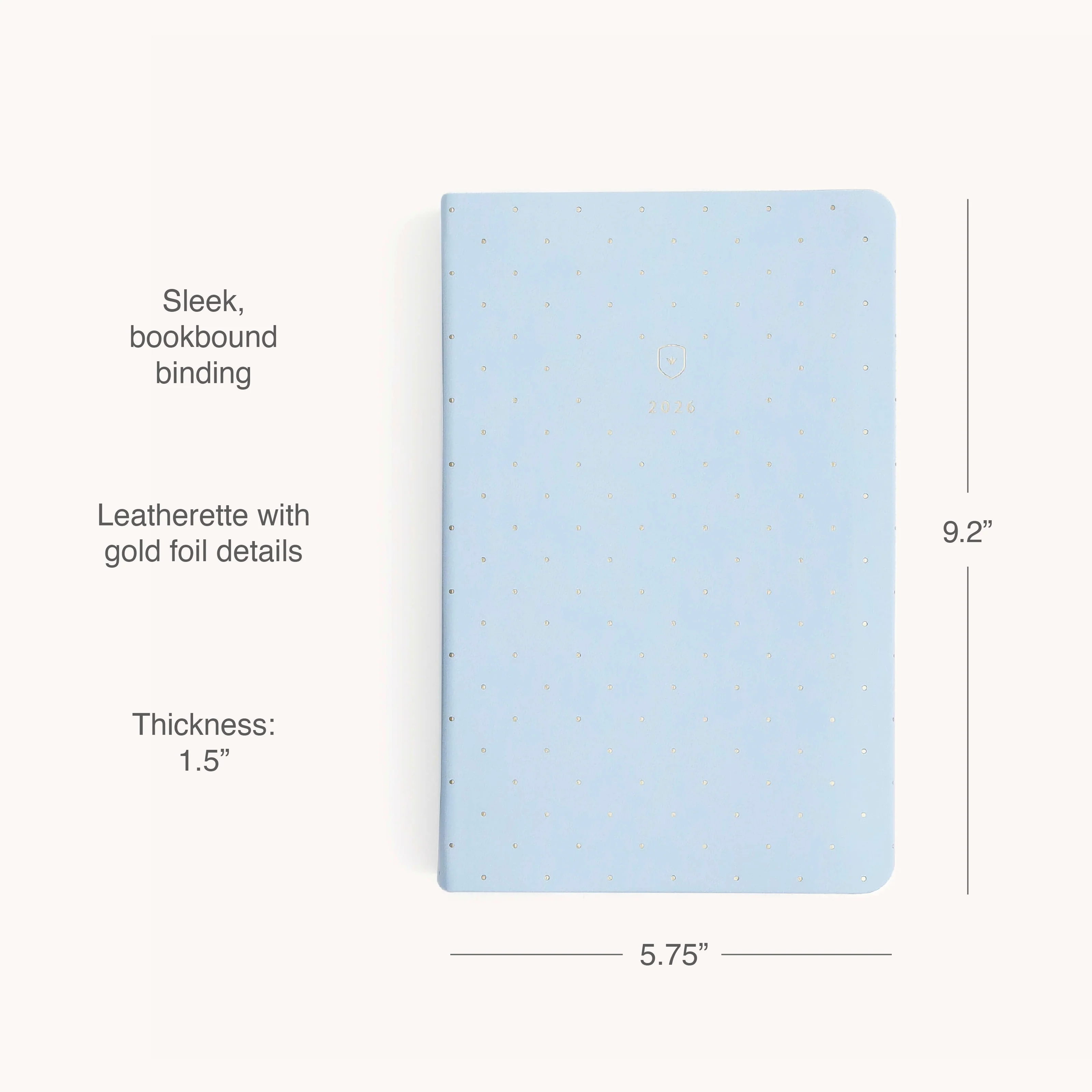 2026 Bookbound Daily Dapperdesk Planner - Carolina Dot