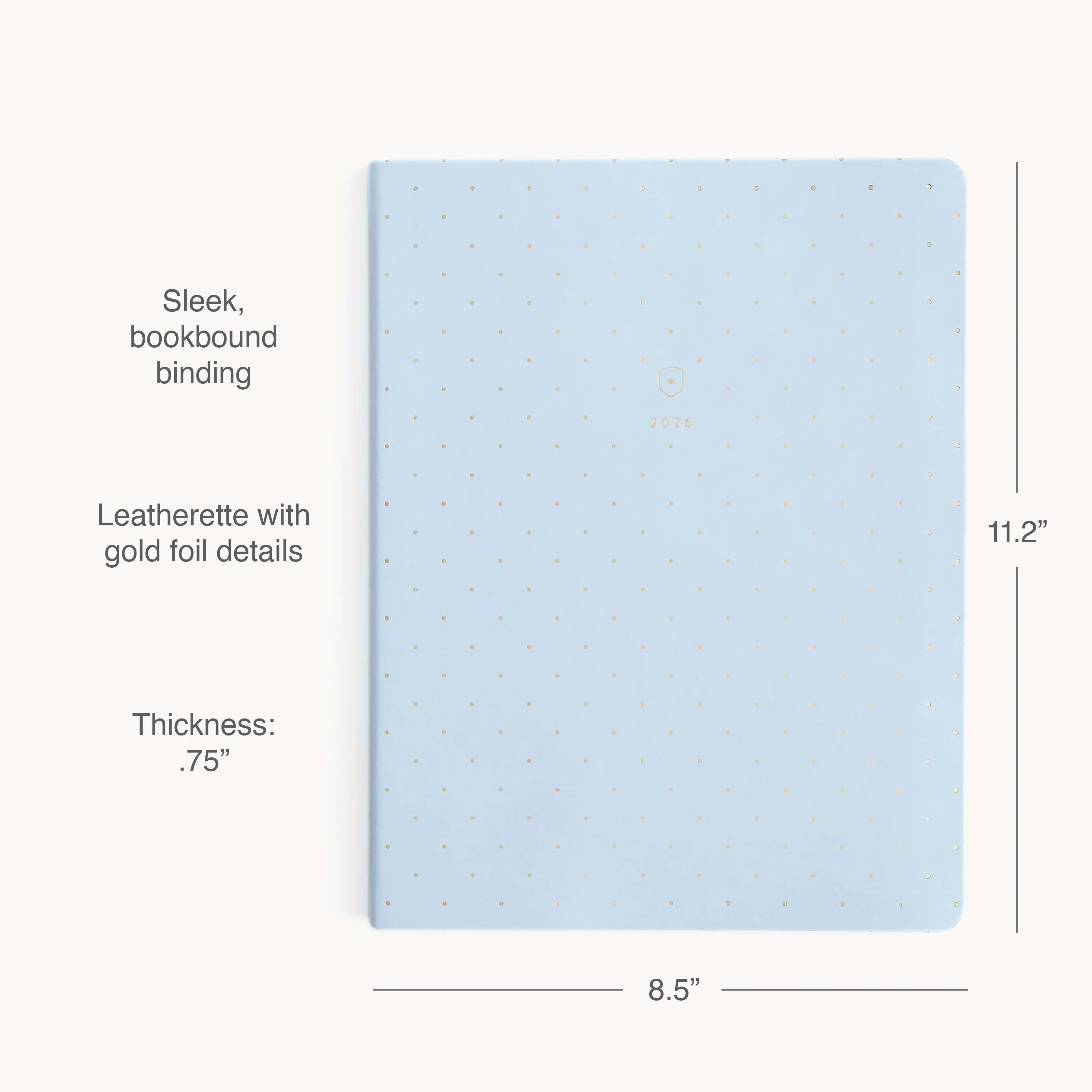 2026 Bookbound Weekly Dapperdesk Planner - Carolina Dot