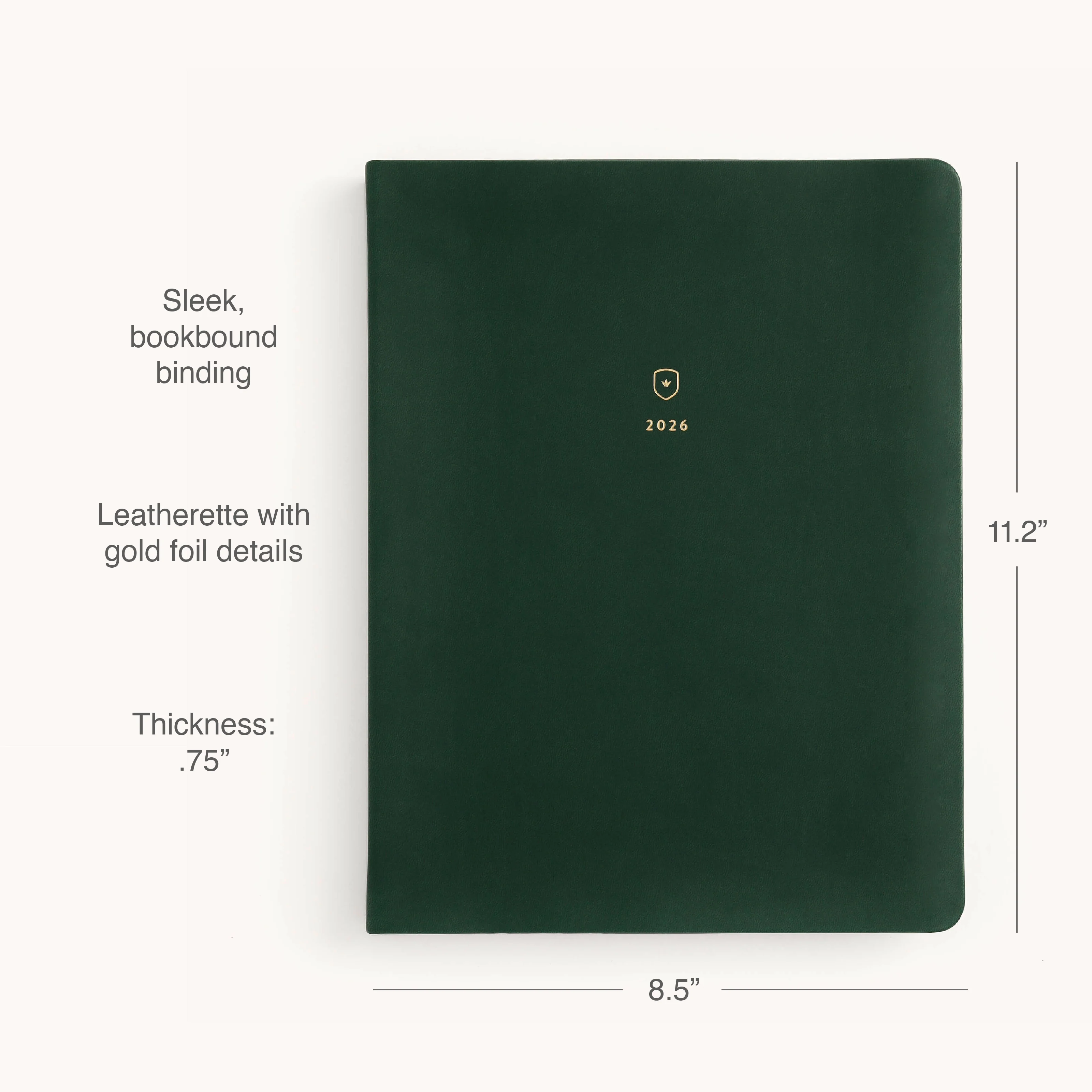 2026 Bookbound Weekly Dapperdesk Planner - Evergreen