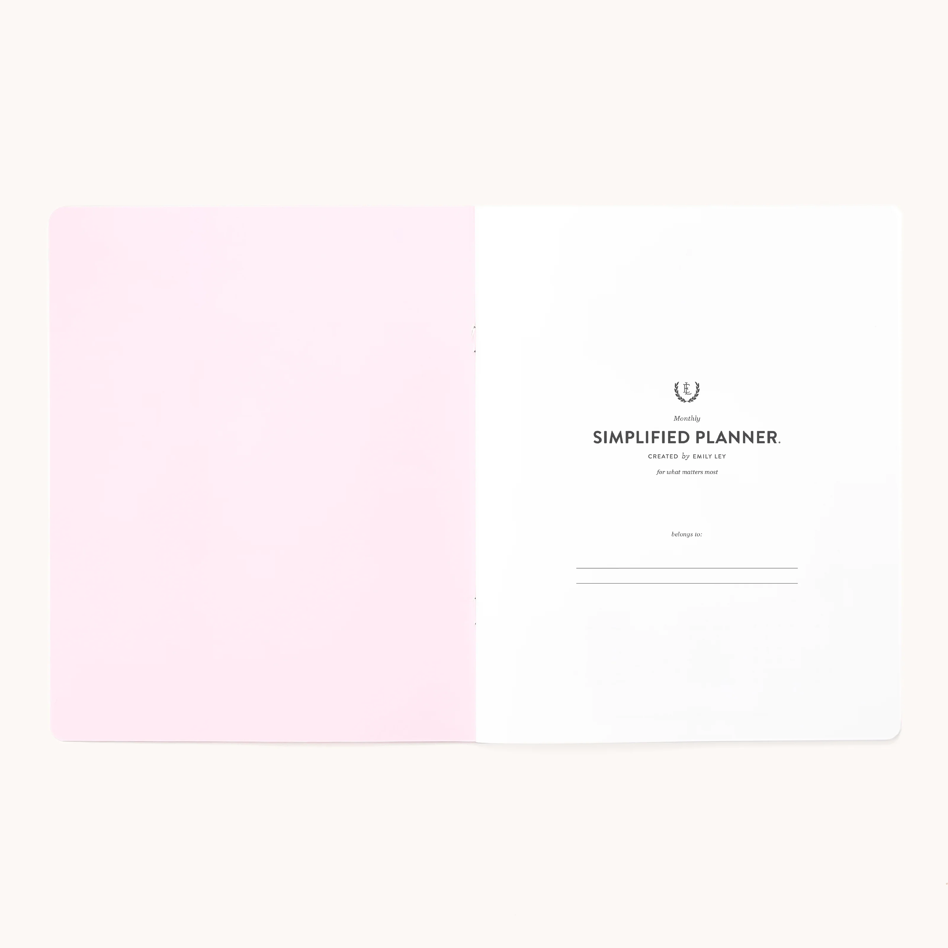 2026 Softcover Monthly Simplified Planner - Happy Stripe