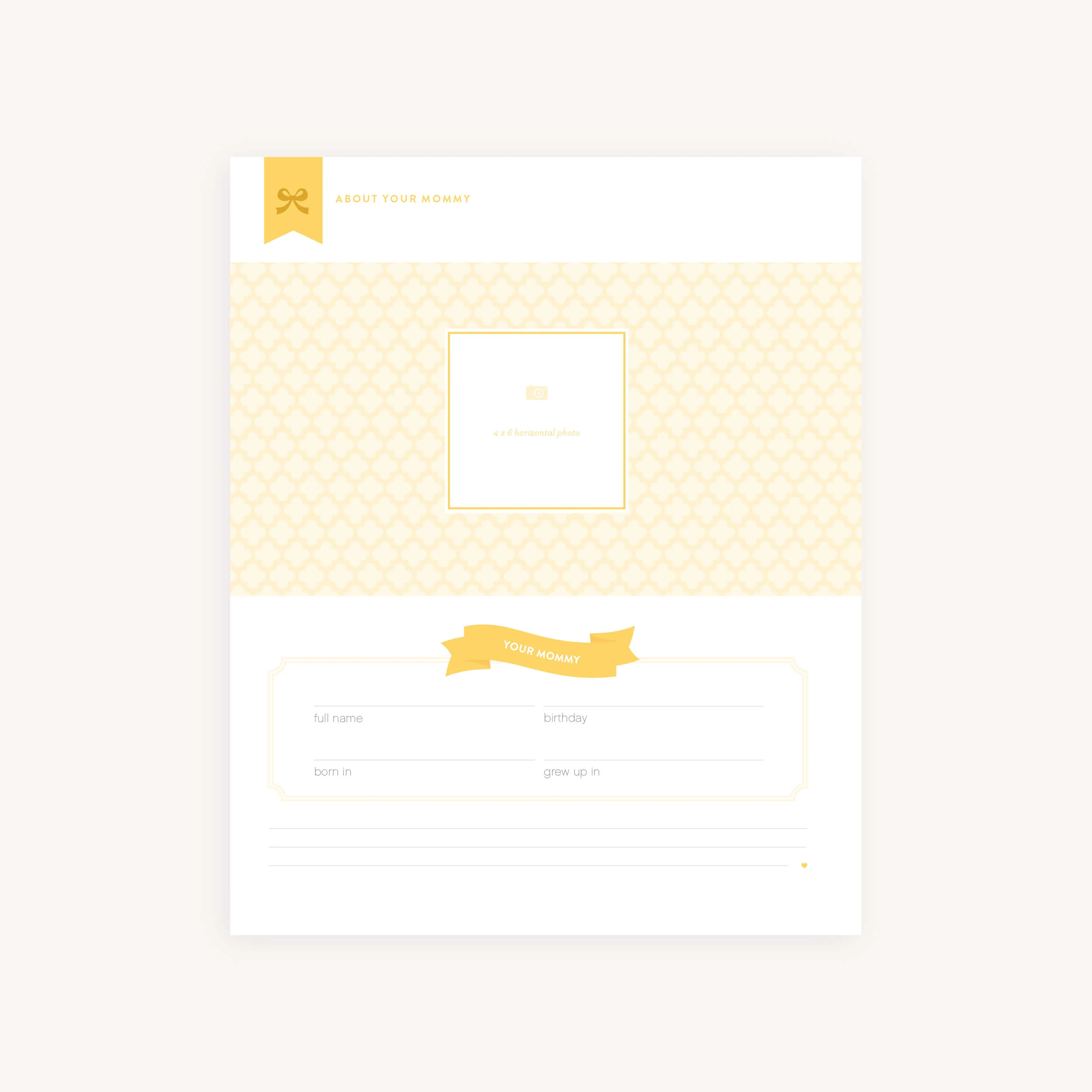 Baby Book Page Pack - Adoption