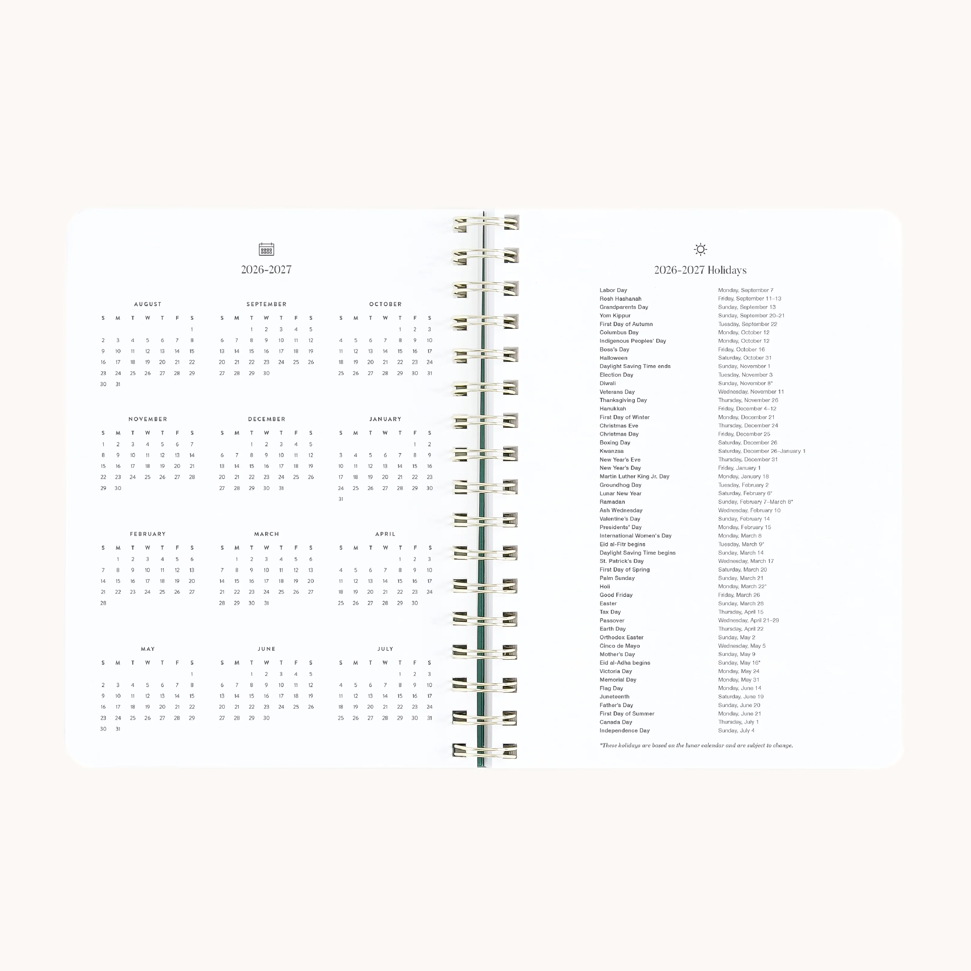 2026-2027 Small Softcover Weekly Simplified Planner - Raspberry Ribbon 6 2026-2027 Small Softcover Weekly Simplified Planner - Raspberry Ribbon