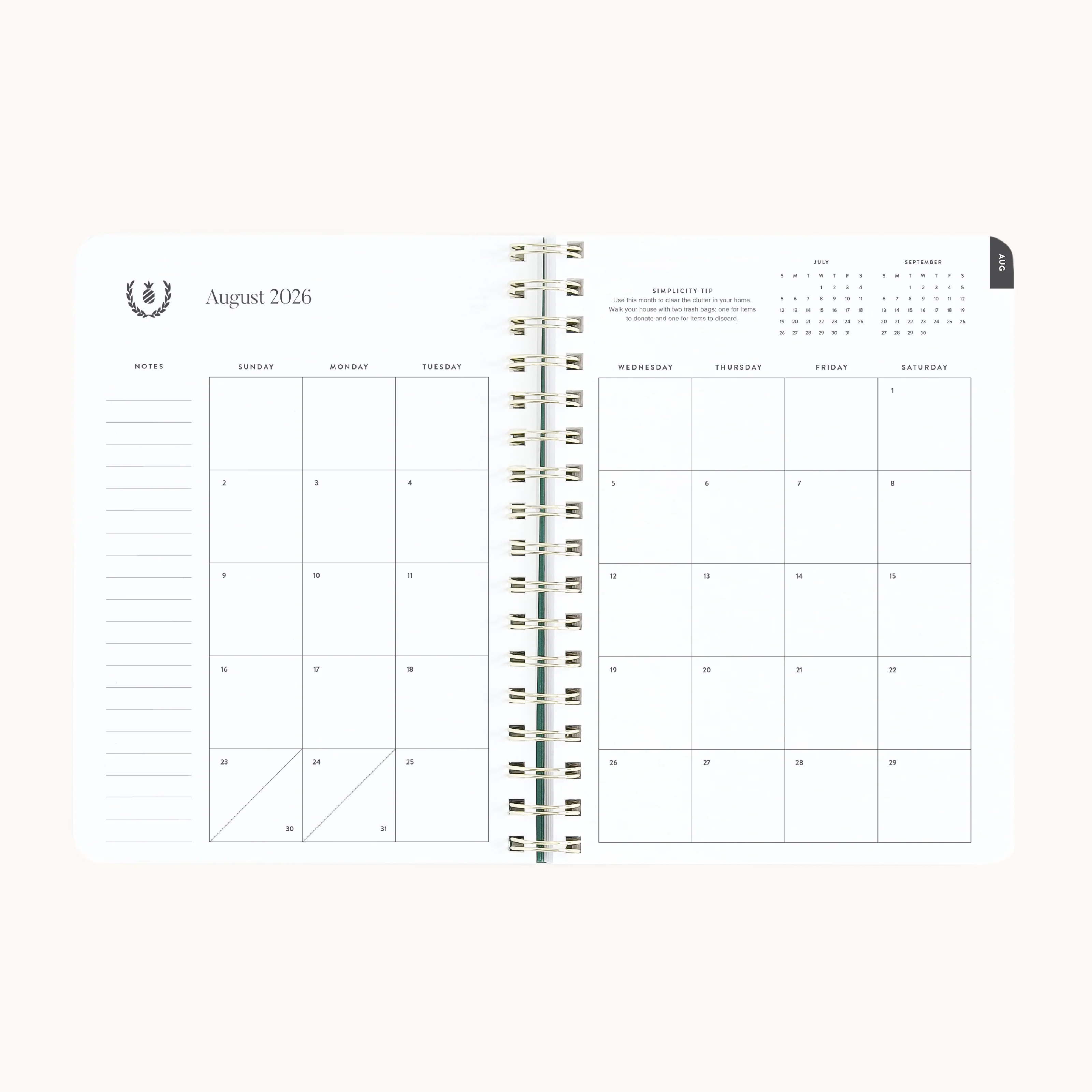2026-2027 Small Softcover Weekly Simplified Planner - Raspberry Ribbon 7 2026-2027 Small Softcover Weekly Simplified Planner - Raspberry Ribbon
