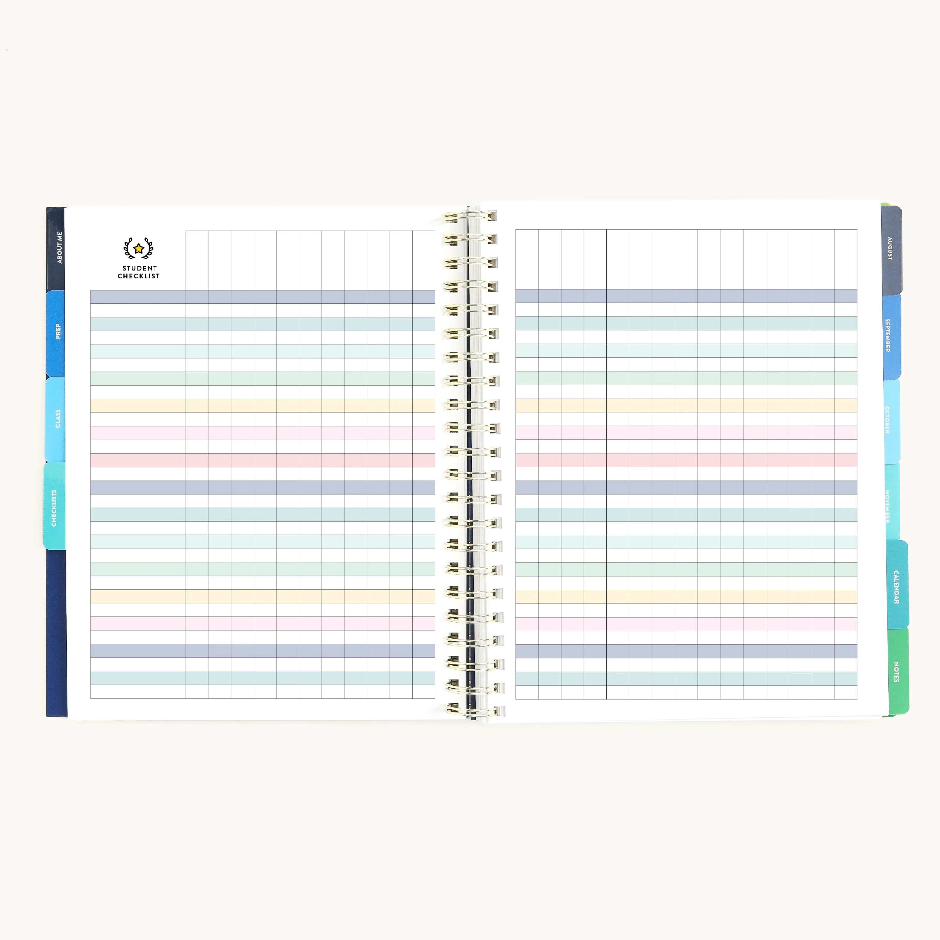 2026-2027 Softcover Simplified Teacher Planner - Floral Stripe 7 2026-2027 Softcover Simplified Teacher Planner - Floral Stripe
