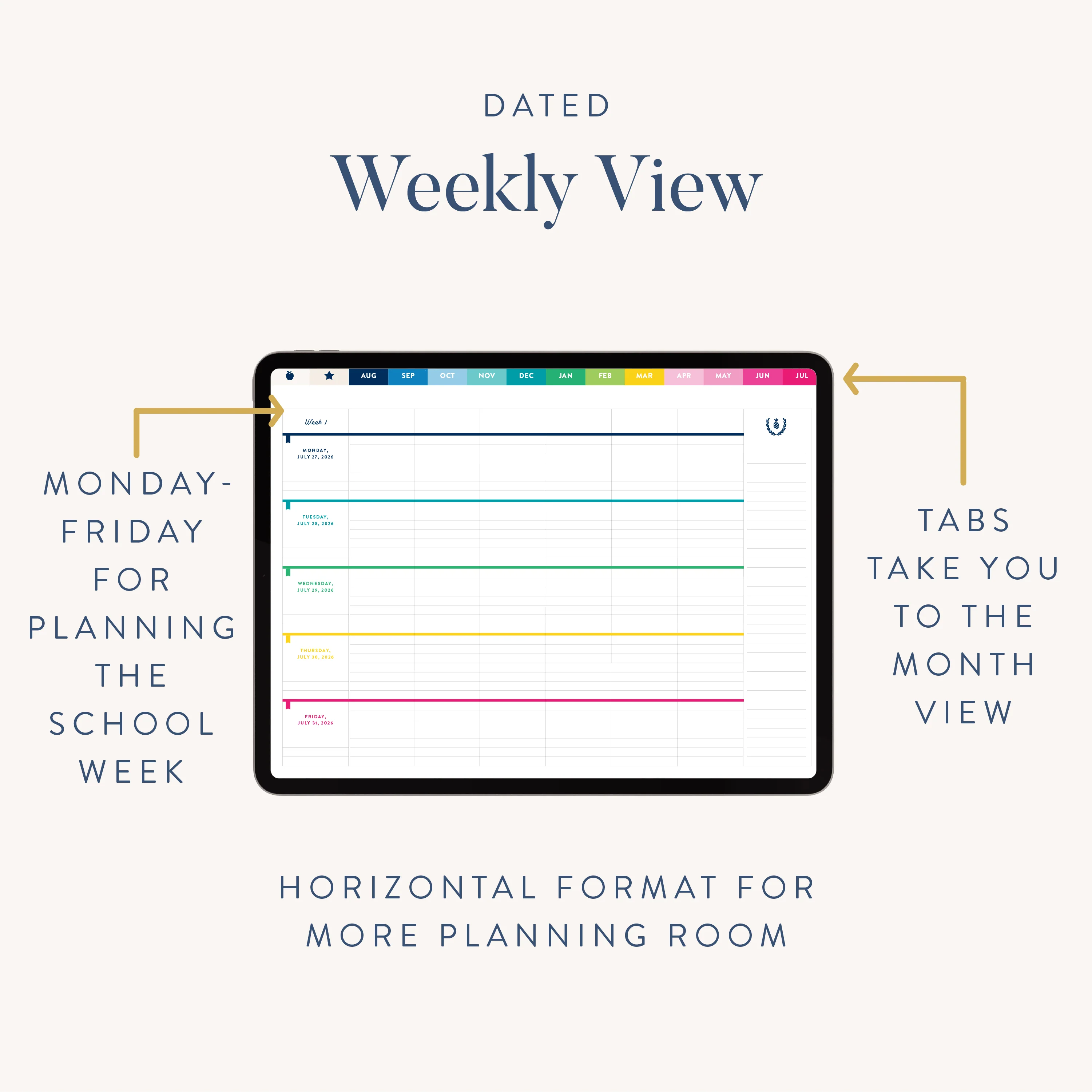 2026-2027 Digital Teacher Planner - For iPads 11 2026-2027 Digital Teacher Planner - For iPads
