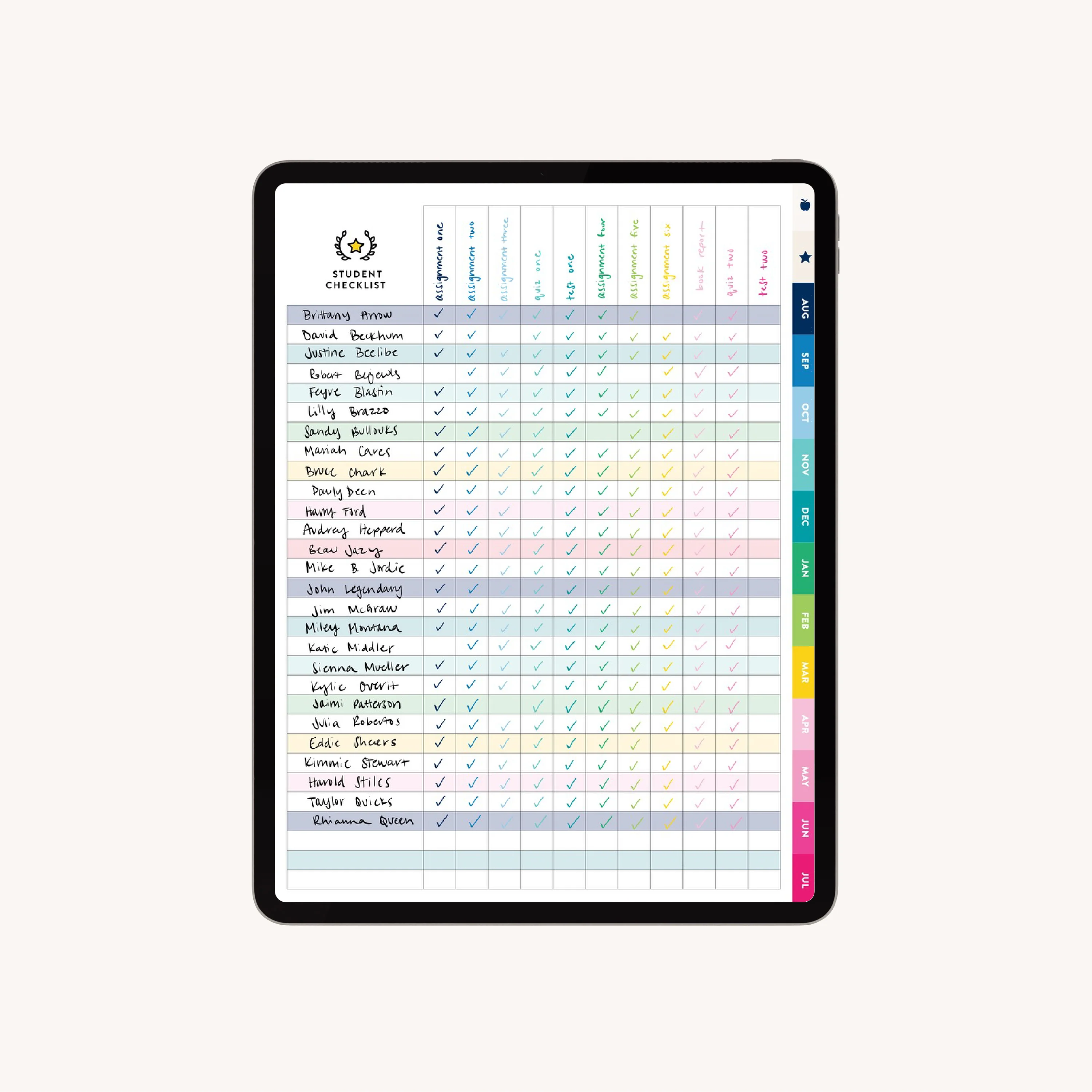 2026-2027 Digital Teacher Planner - For iPads 6 2026-2027 Digital Teacher Planner - For iPads