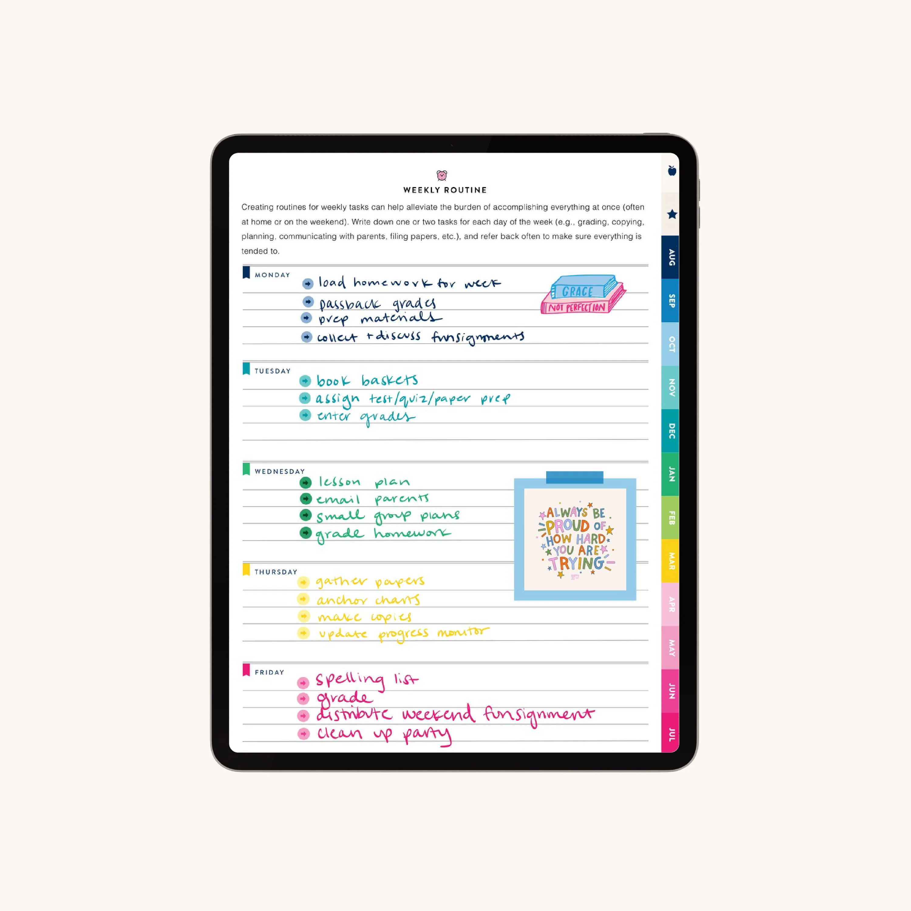 2026-2027 Digital Teacher Planner - For iPads 8 2026-2027 Digital Teacher Planner - For iPads