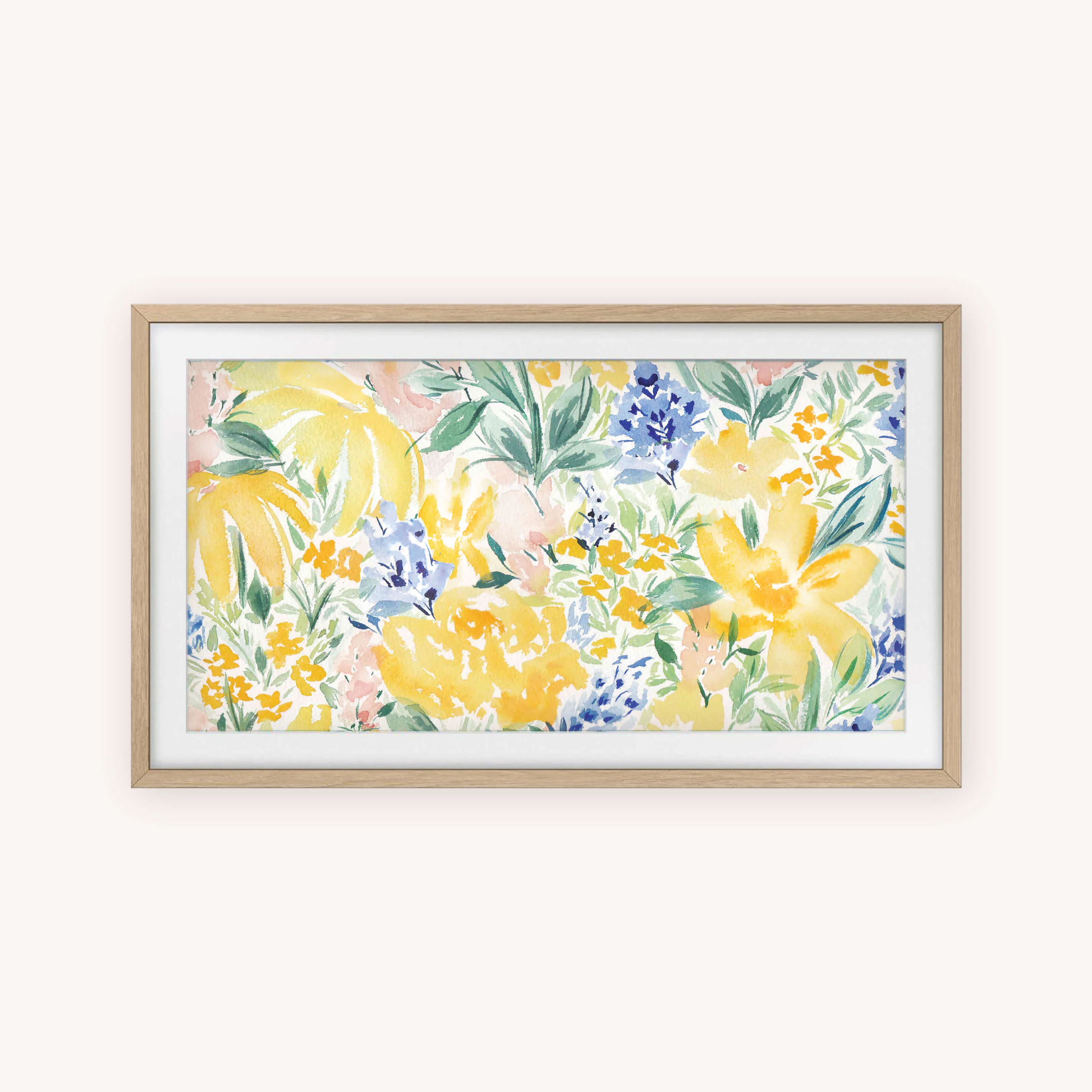 Frame TV Art - Watercolor Wildflowers
