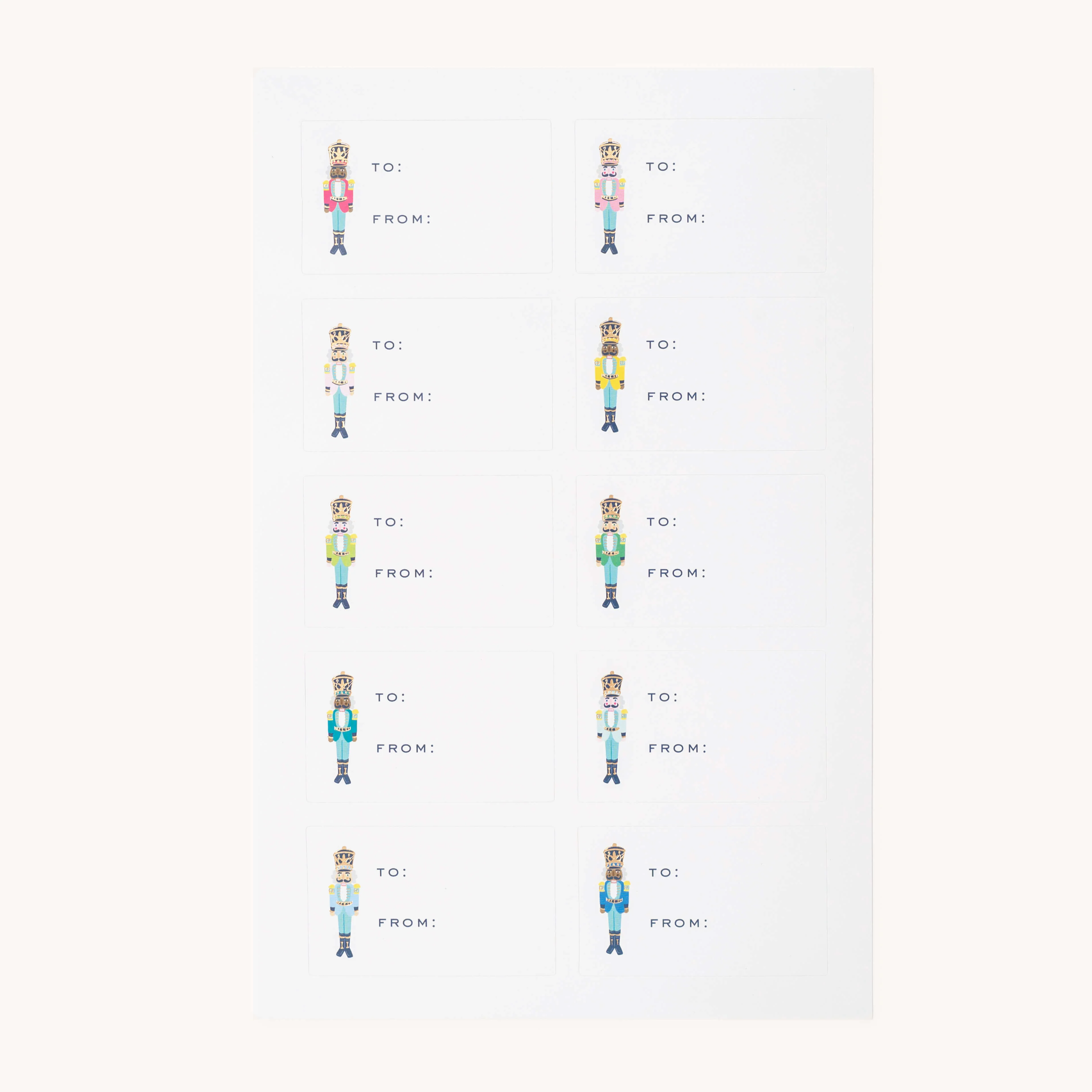 Gift Tag Sticker Set - Nutcrackers