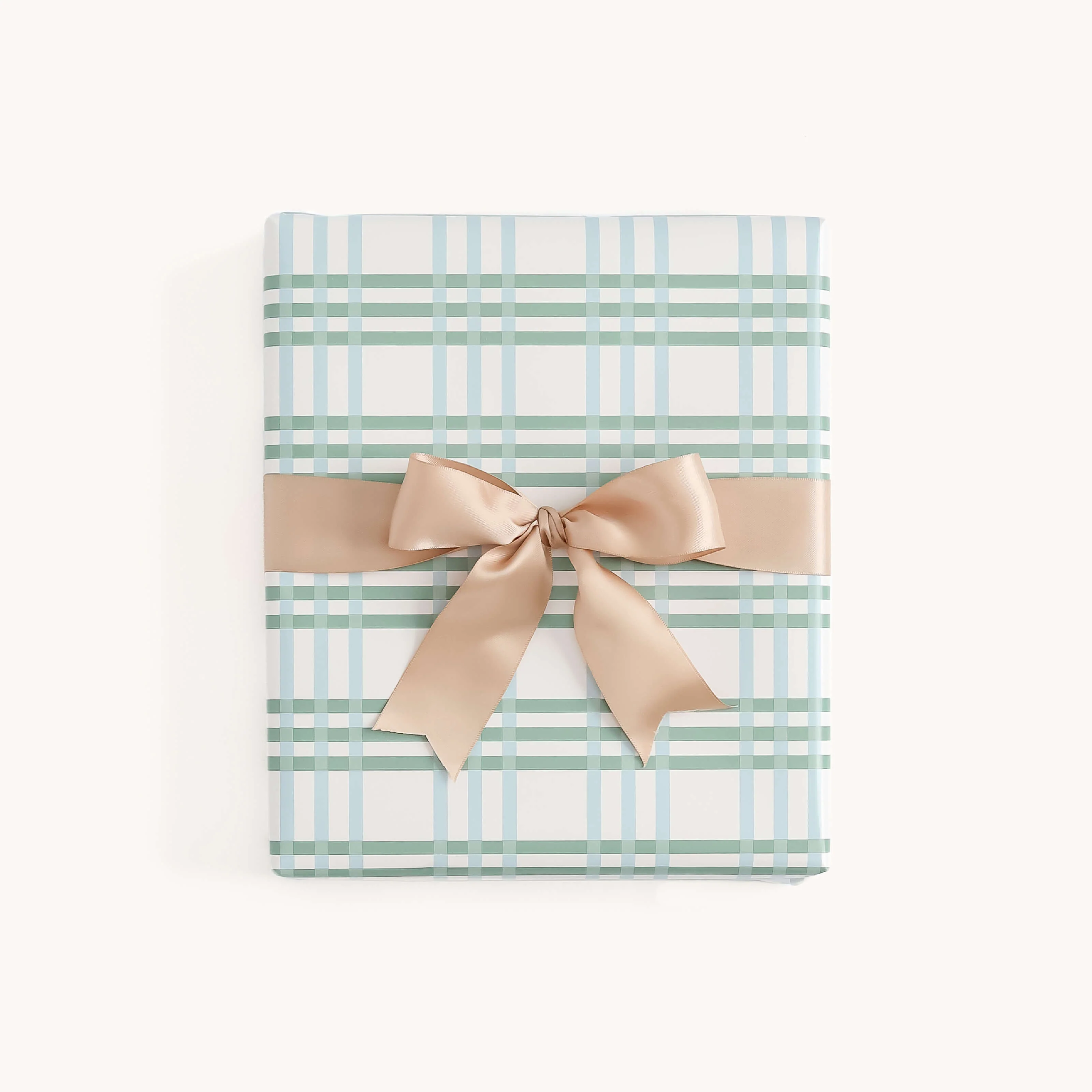 Gift Wrap Roll - Pistachio Plaid