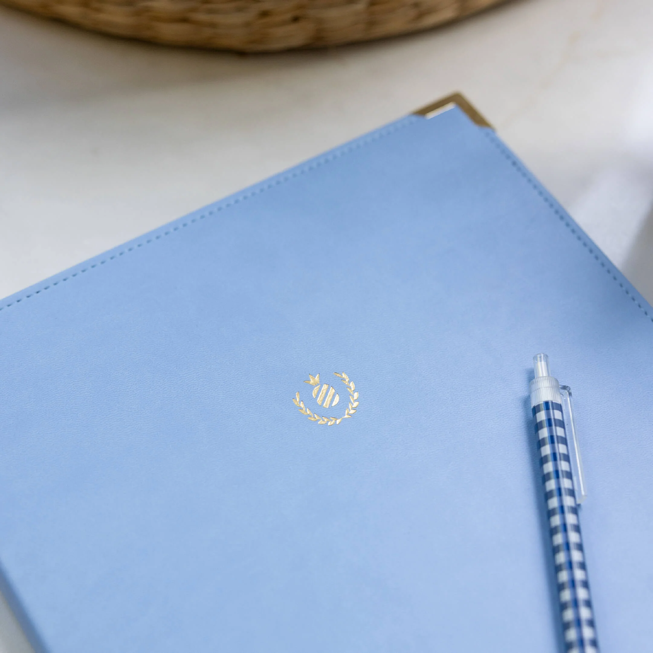 Leatherette Folio - French Blue