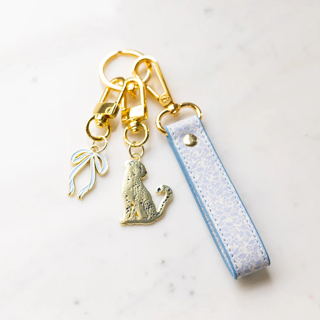 Leatherette Key Chain - Misty Meadow