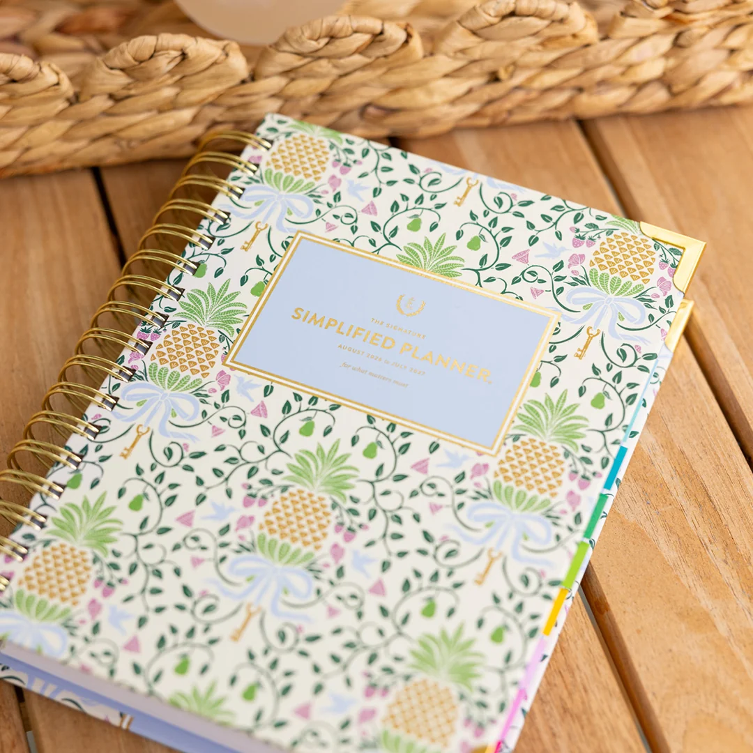 2026-2027 Spiral Daily Simplified Planner - Pineapple Charm