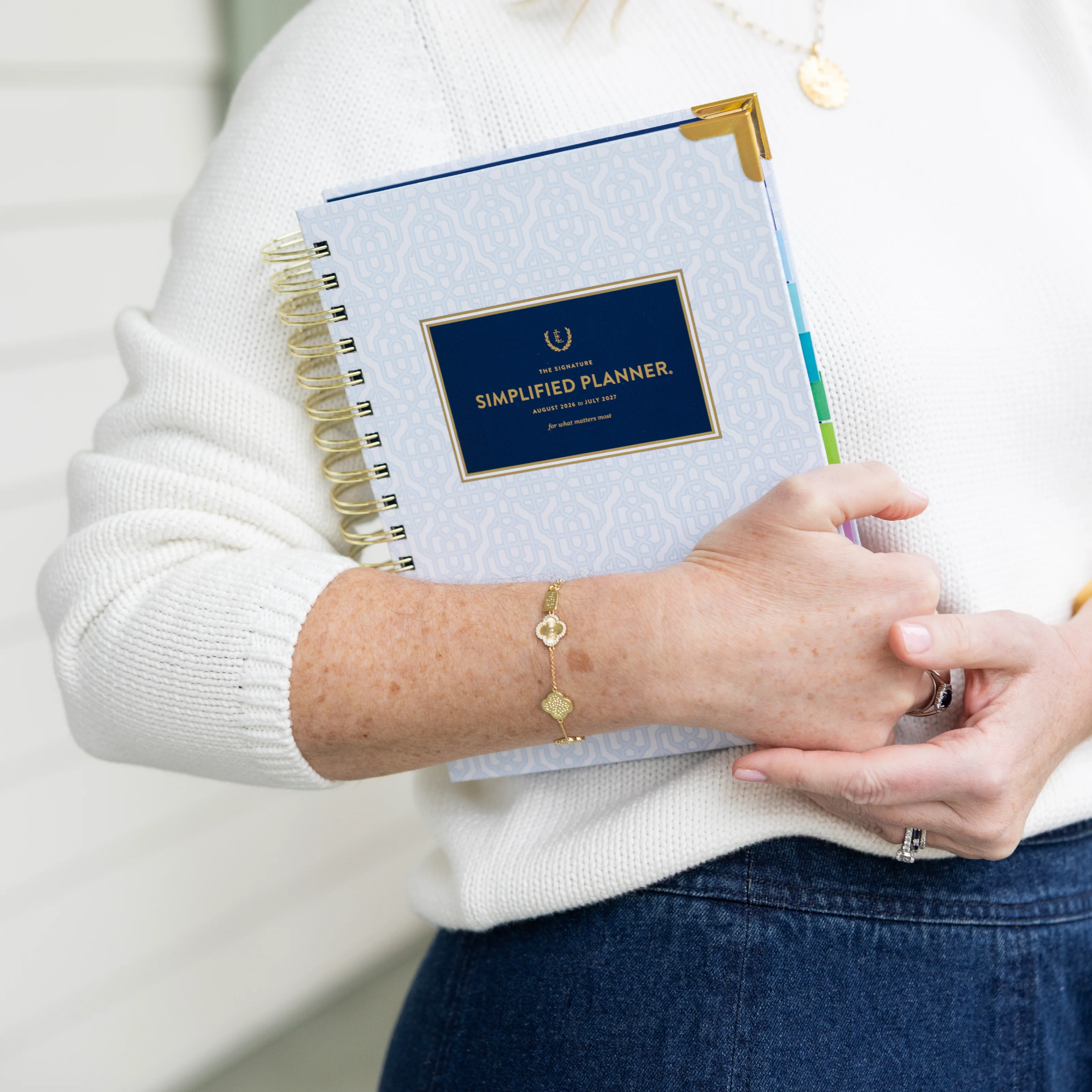 2027 Spiral Daily Simplified Planner - Carolina Trellis