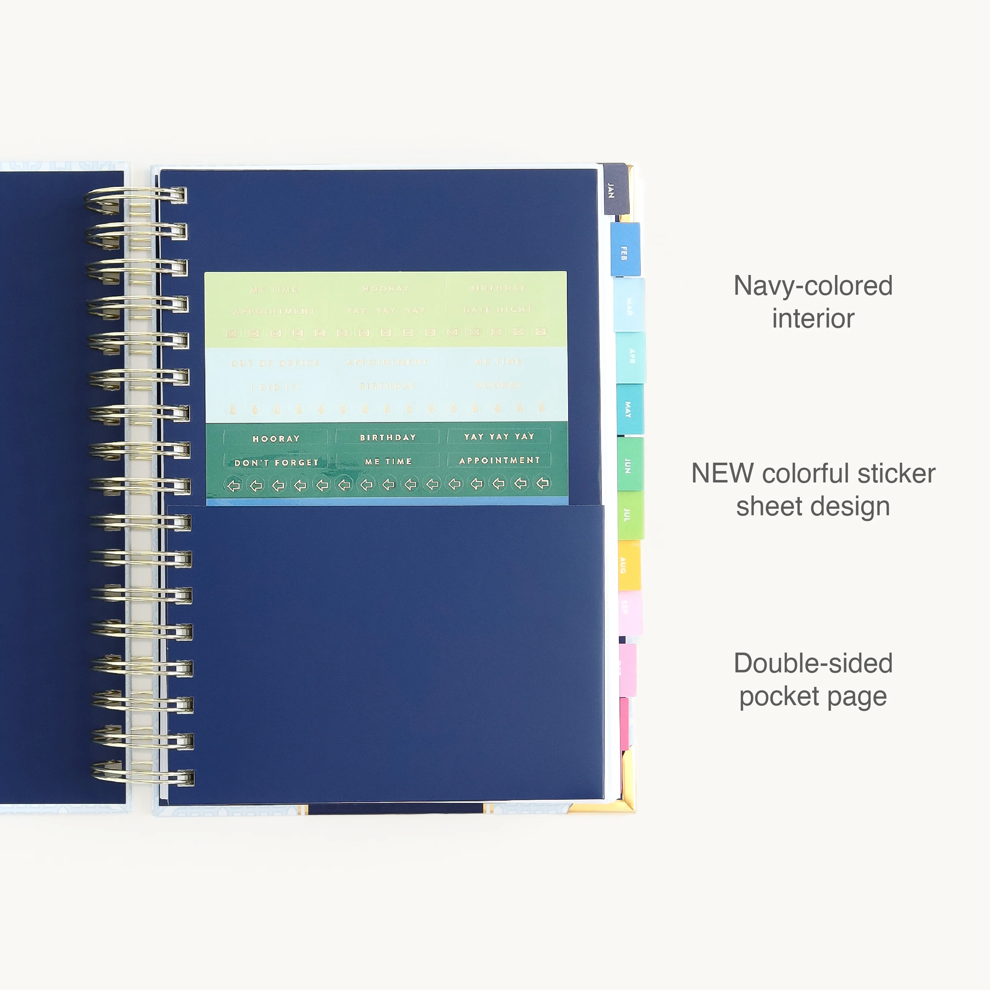 2027 Spiral Daily Simplified Planner - Carolina Trellis 8 2027 Spiral Daily Simplified Planner - Carolina Trellis