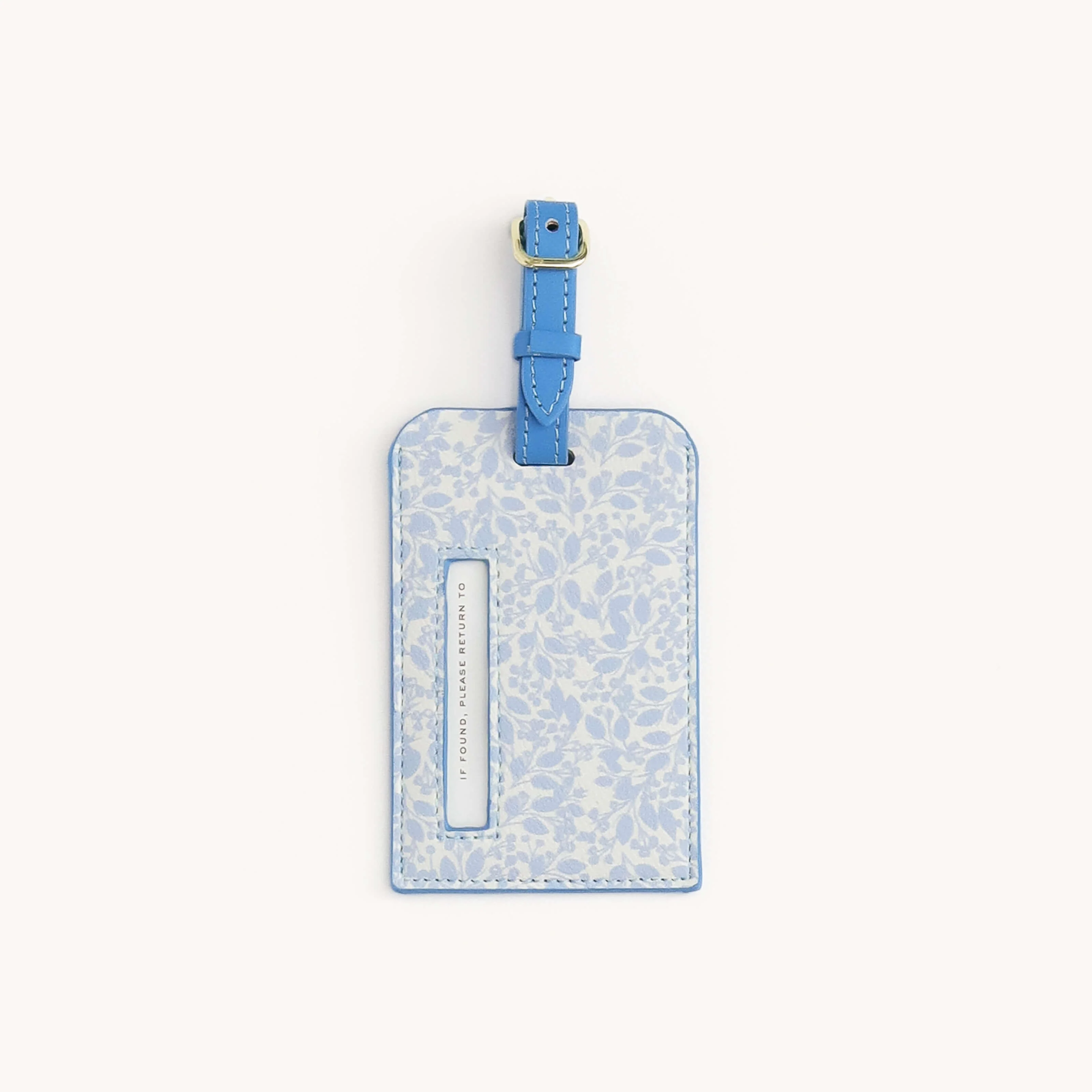 Leatherette Luggage Tag - Misty Meadow