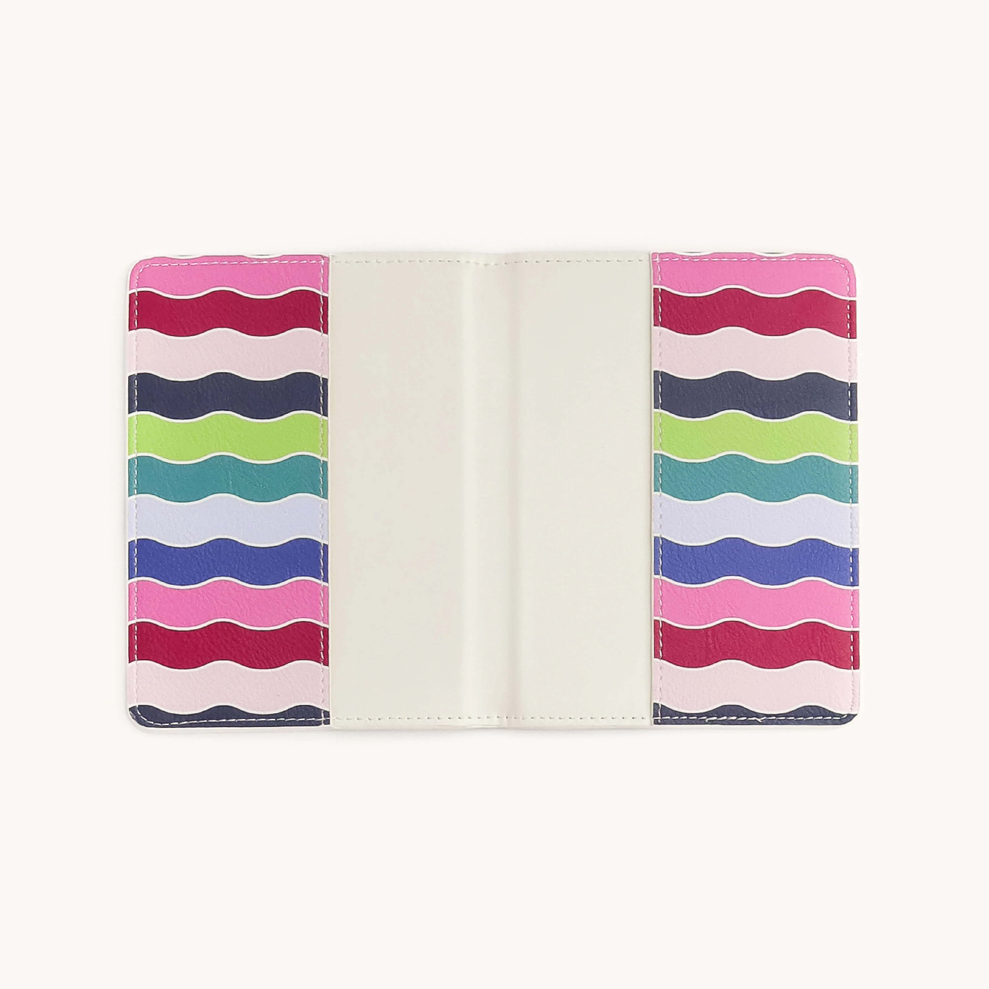 Leatherette Passport Holder - Rainbow Row 3 Leatherette Passport Holder - Rainbow Row