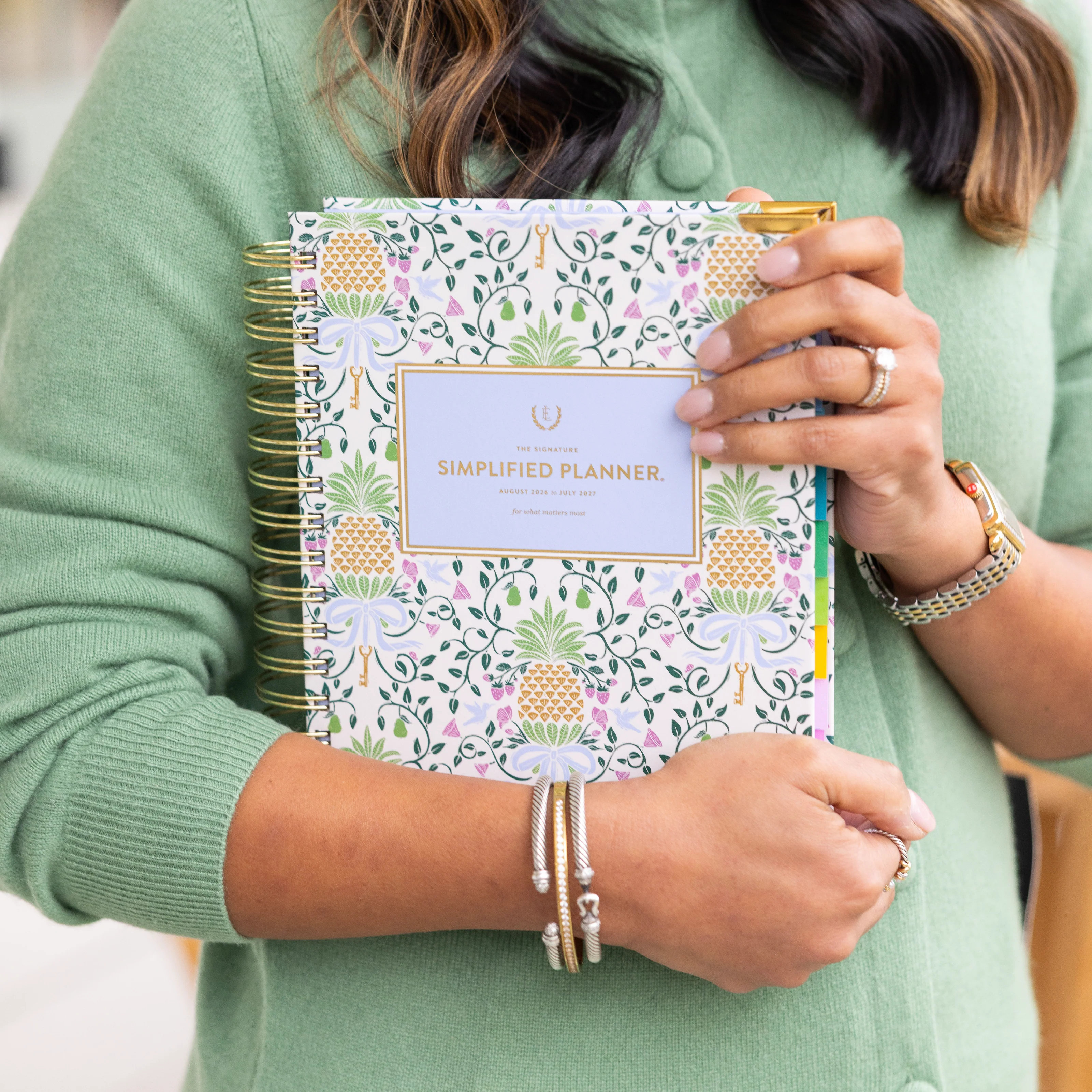 2027 Spiral Daily Simplified Planner - Pineapple Charm