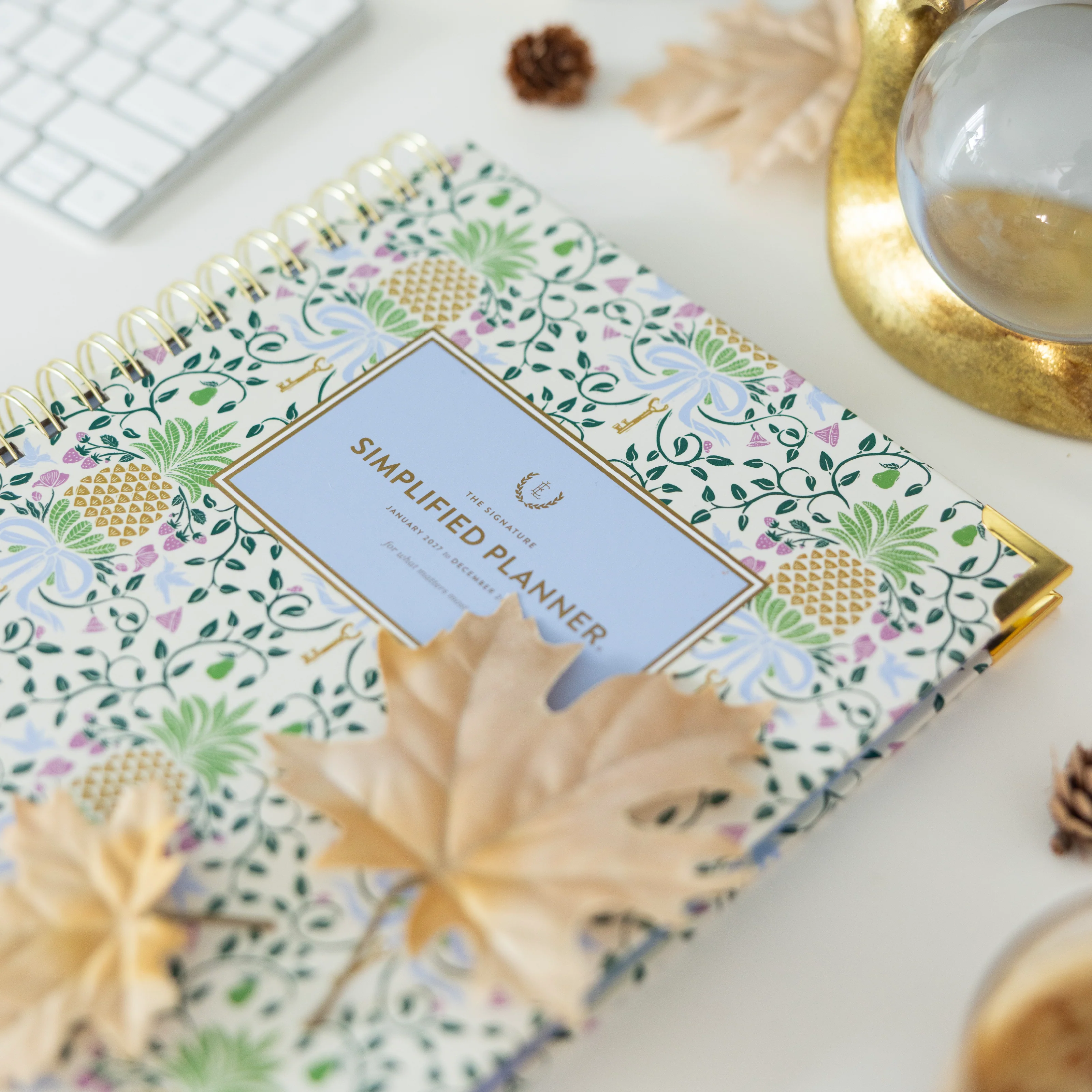 2027 Spiral Daily Simplified Planner - Pineapple Charm 3 2027 Spiral Daily Simplified Planner - Pineapple Charm