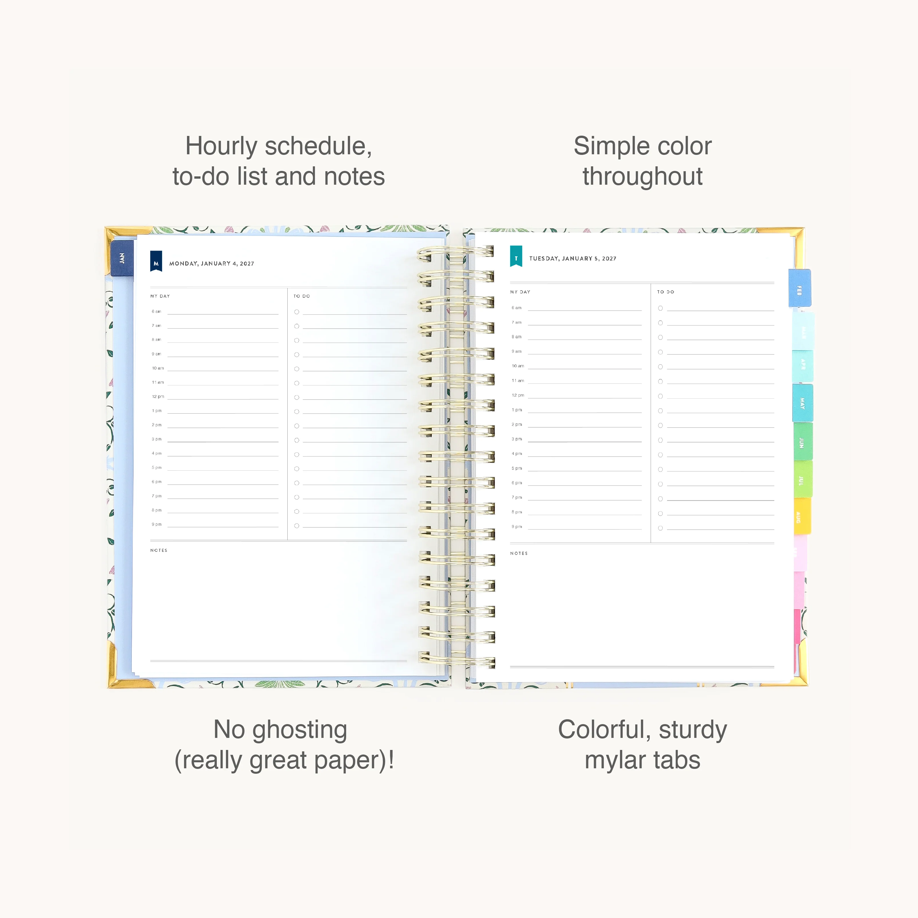 2027 Spiral Daily Simplified Planner - Pineapple Charm 5 2027 Spiral Daily Simplified Planner - Pineapple Charm
