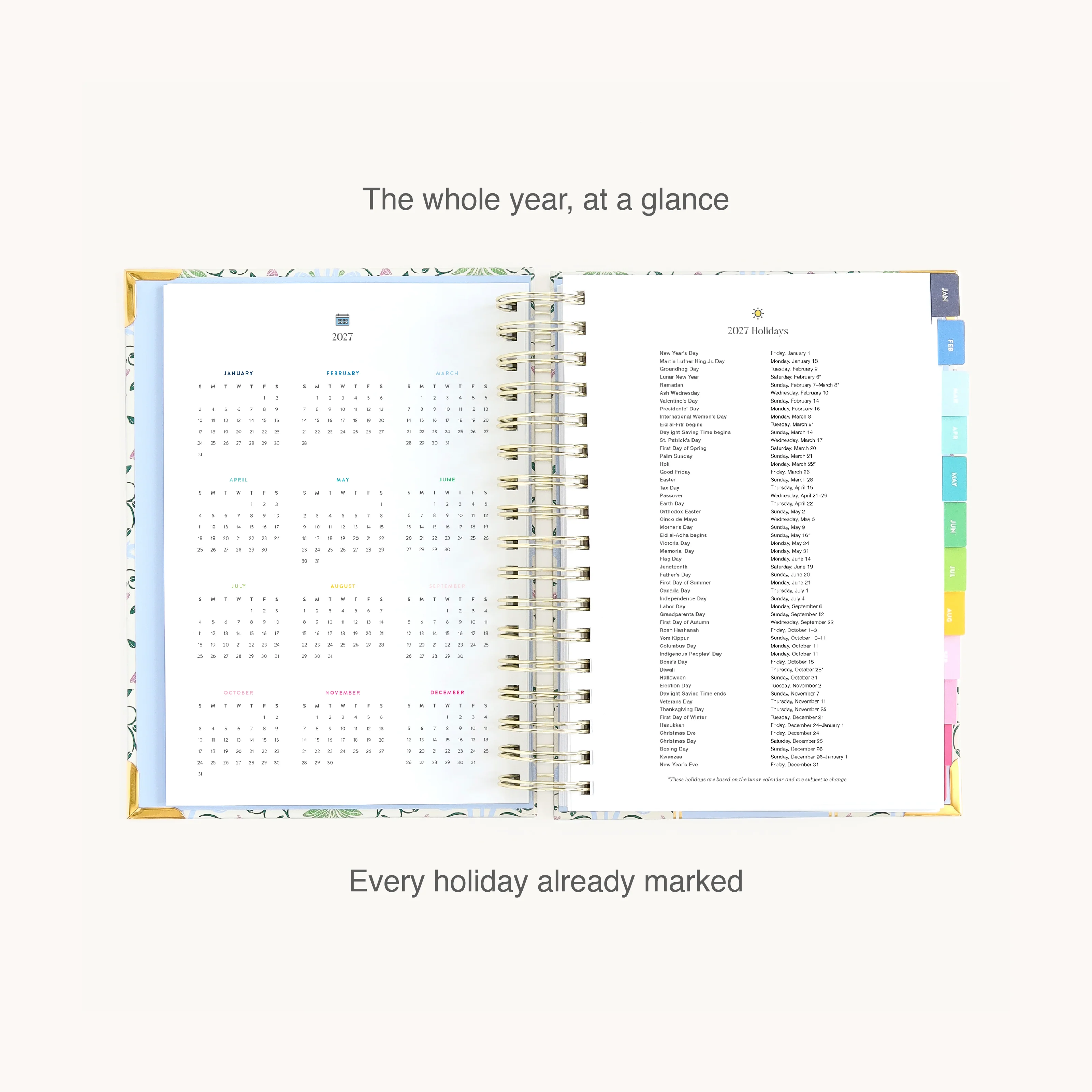 2027 Spiral Daily Simplified Planner - Pineapple Charm 7 2027 Spiral Daily Simplified Planner - Pineapple Charm
