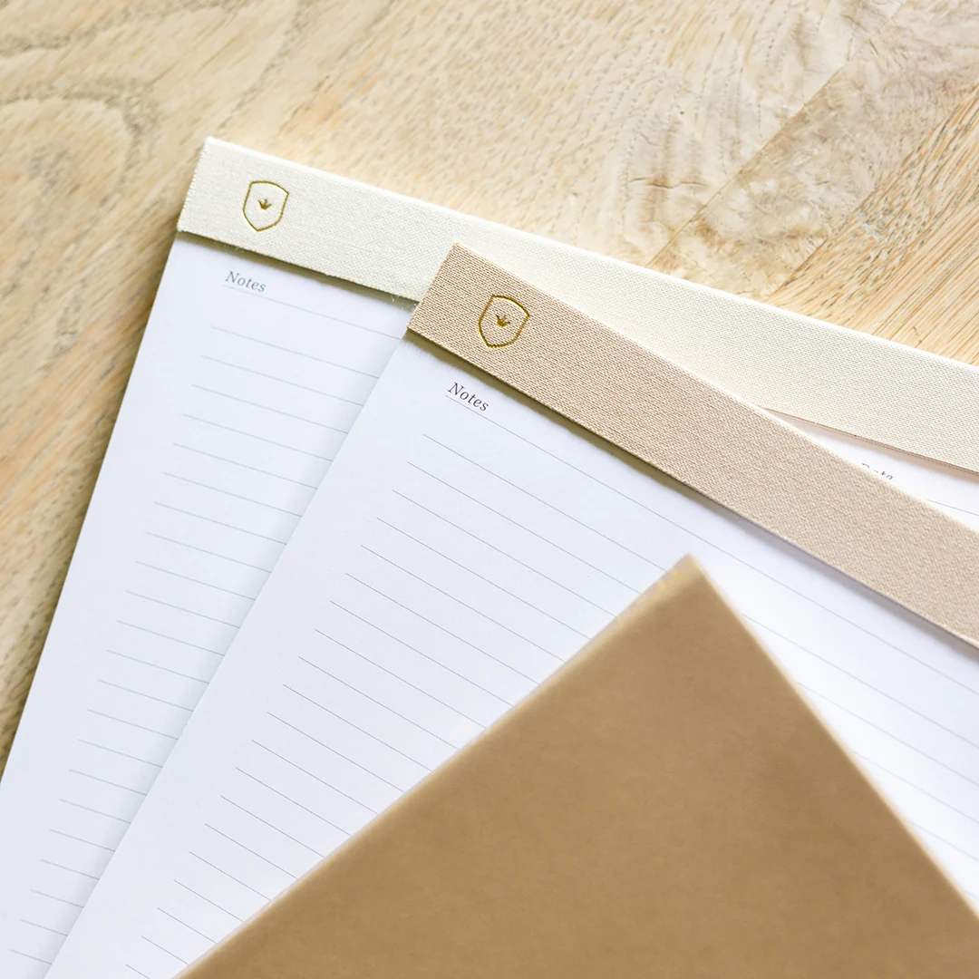 Legal Pad Set - Ivory & Fawn Dapperdesk