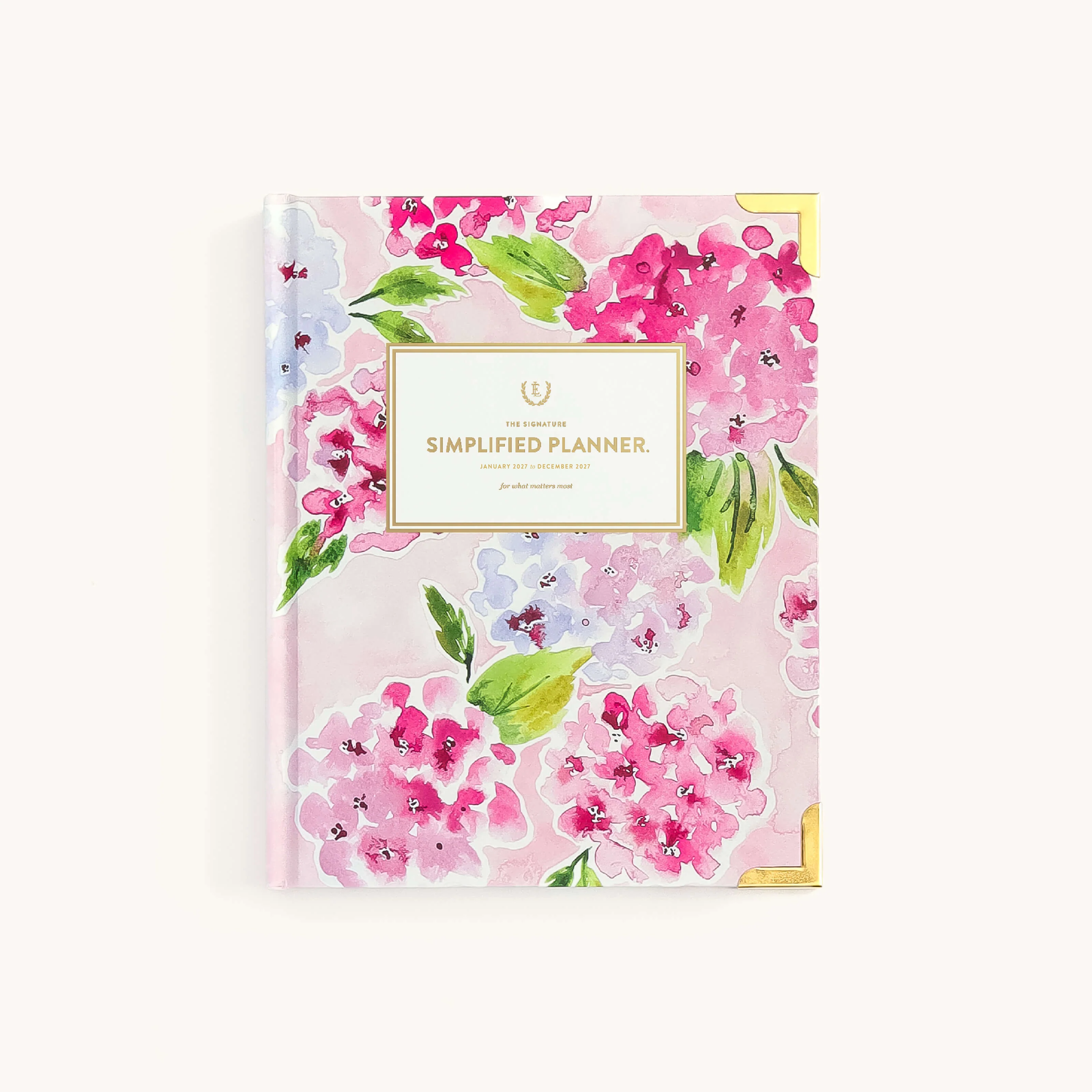 2027 Bookbound Weekly Simplified Planner - Blush Hydrangea