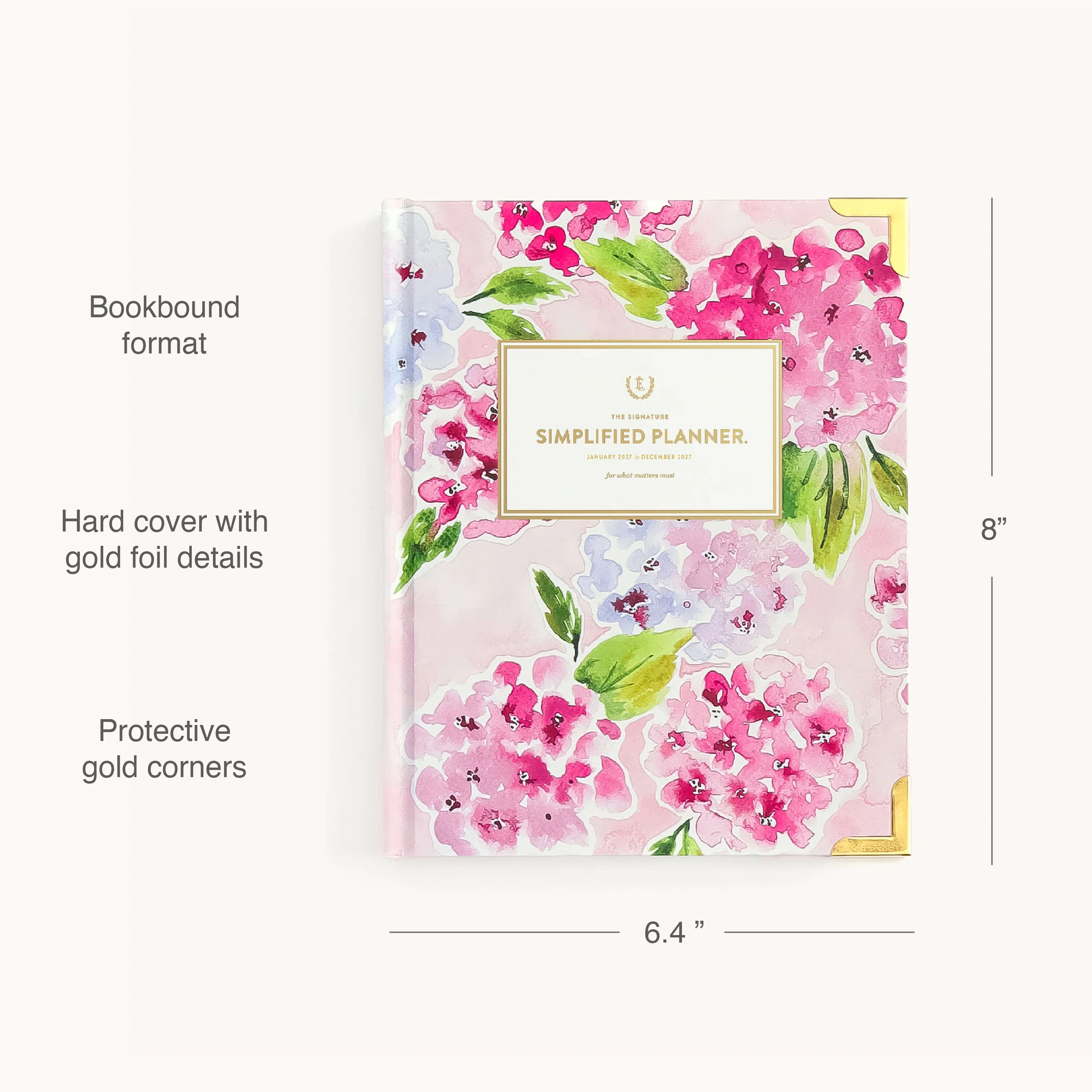 2027 Bookbound Weekly Simplified Planner - Blush Hydrangea 3 2027 Bookbound Weekly Simplified Planner - Blush Hydrangea