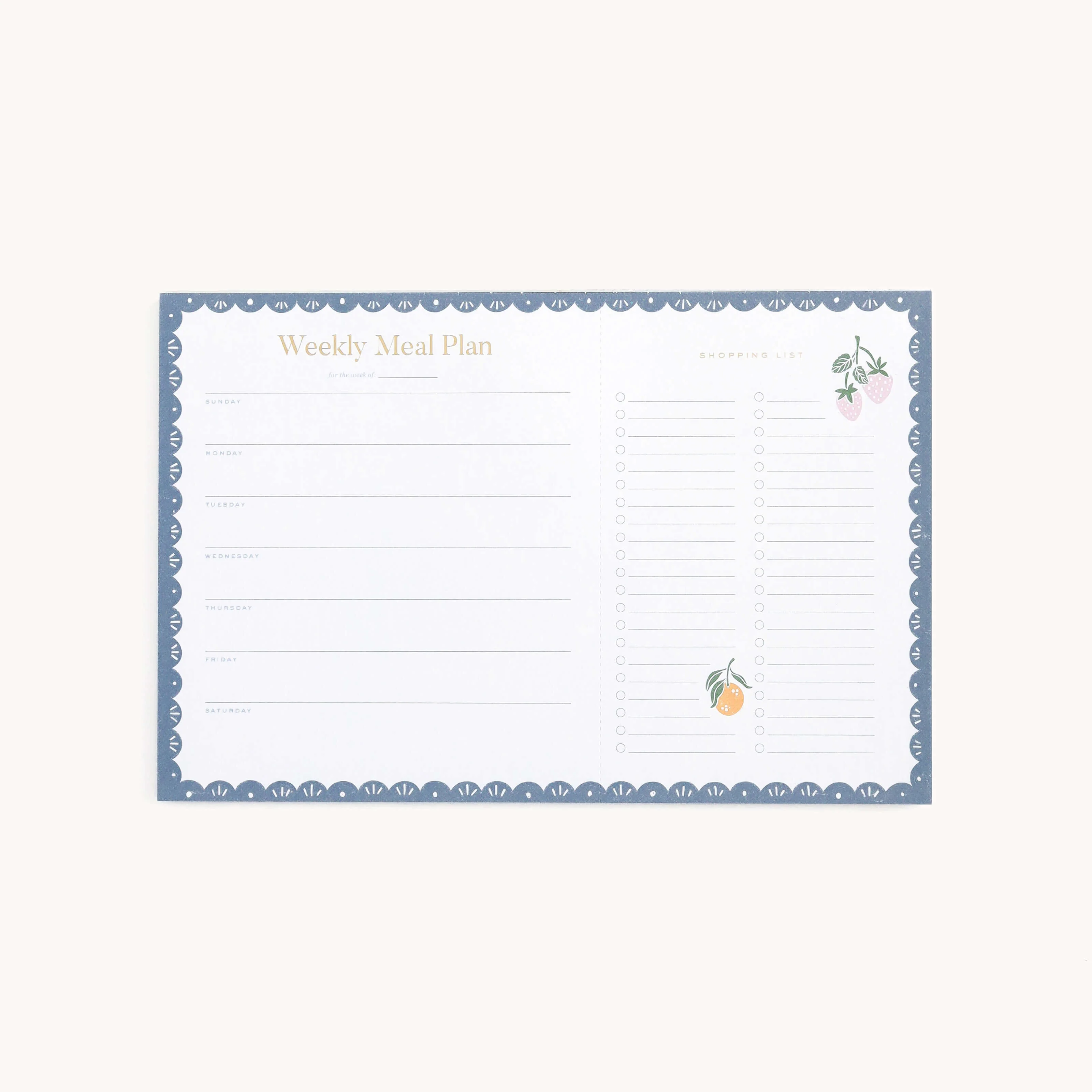 Meal Planning Notepad 1 Meal Planning Notepad