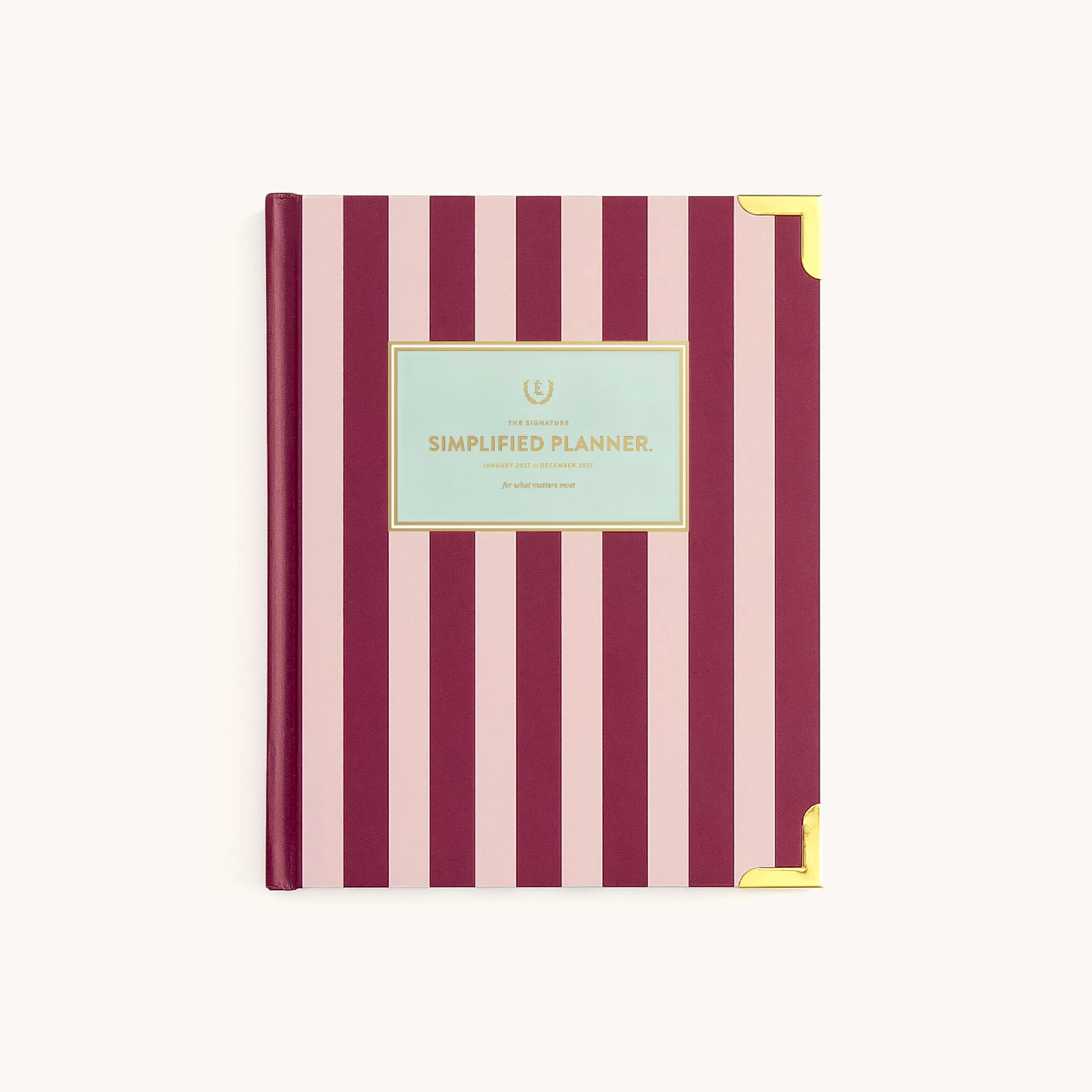 2027 Bookbound Weekly Simplified Planner - Berry Stripe