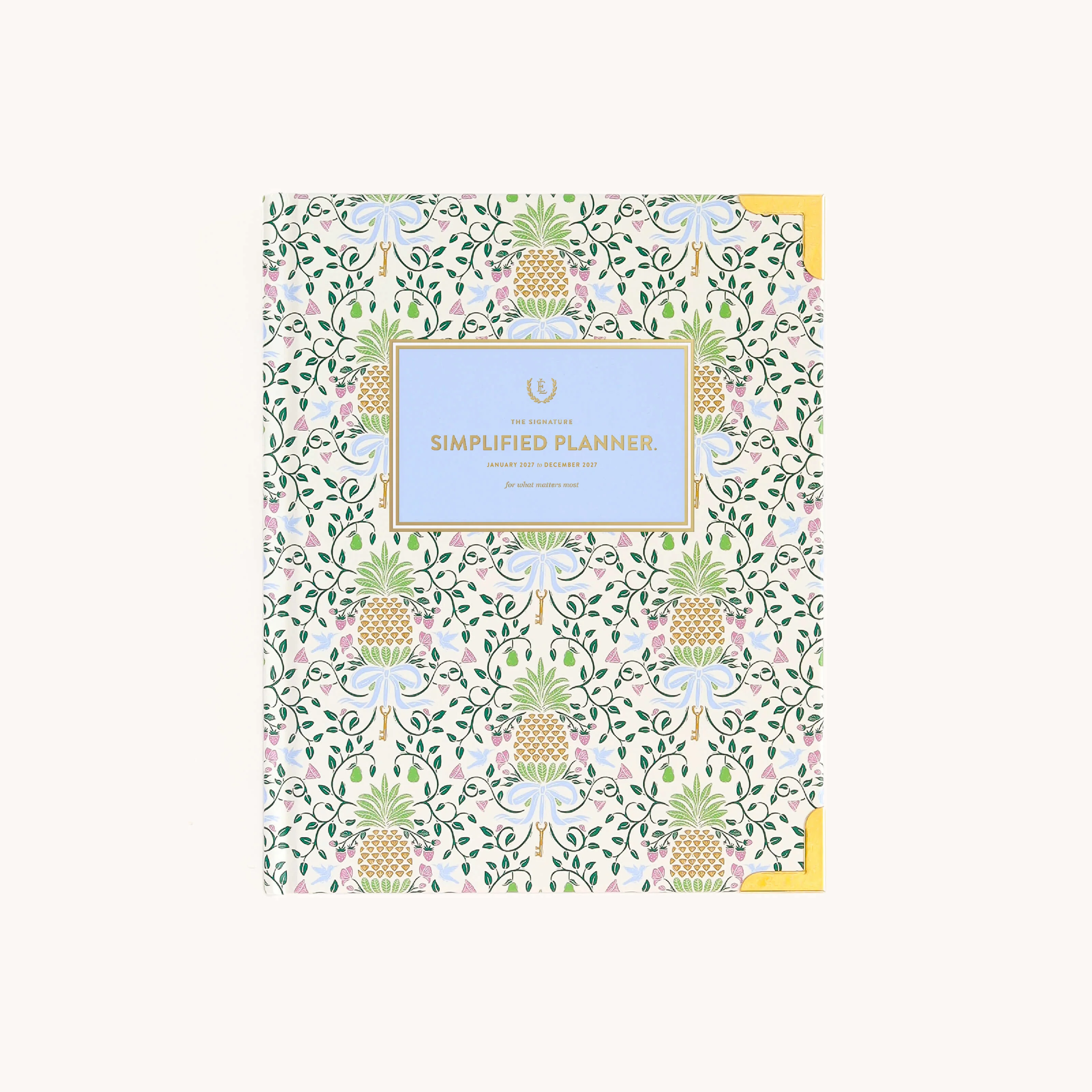 2027 Bookbound Weekly Simplified Planner - Pineapple Charm
