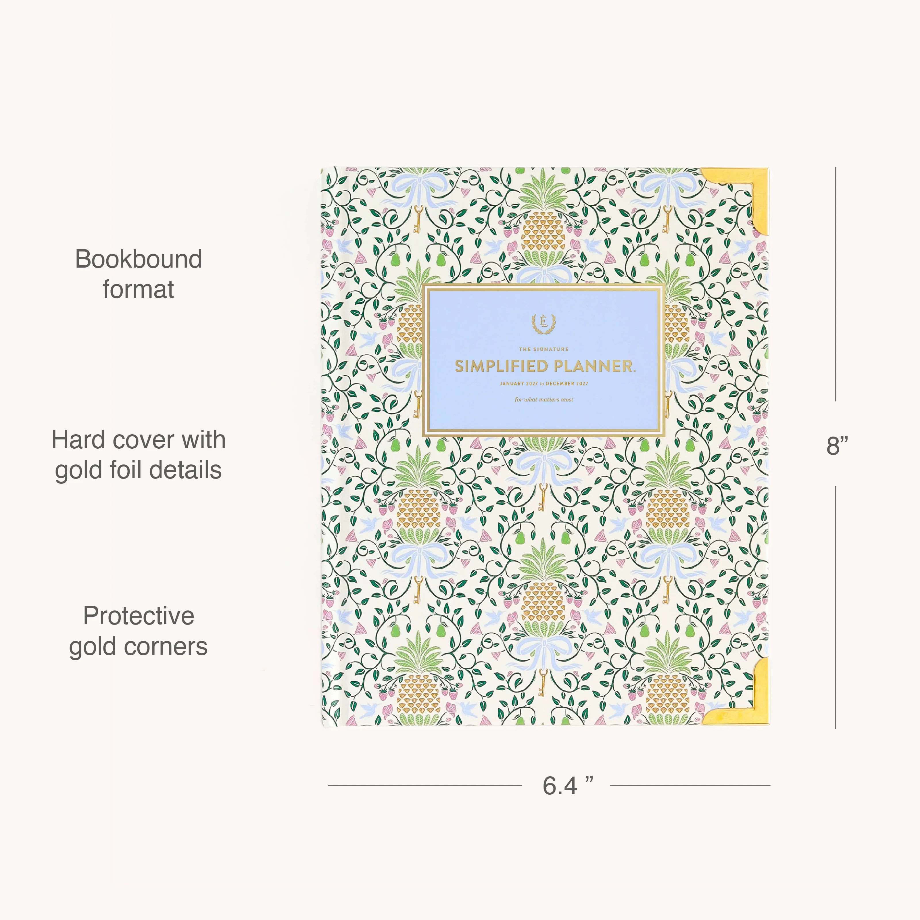 2027 Bookbound Weekly Simplified Planner - Pineapple Charm 3 2027 Bookbound Weekly Simplified Planner - Pineapple Charm