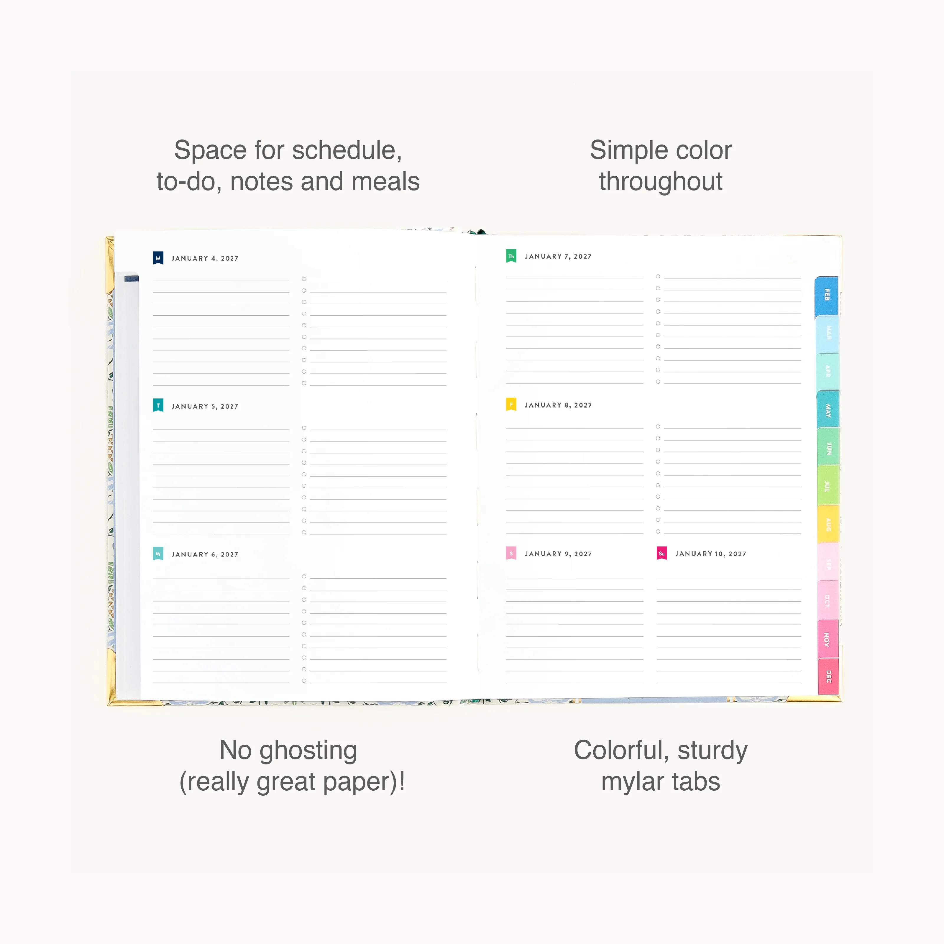 2027 Bookbound Weekly Simplified Planner - Pineapple Charm 4 2027 Bookbound Weekly Simplified Planner - Pineapple Charm