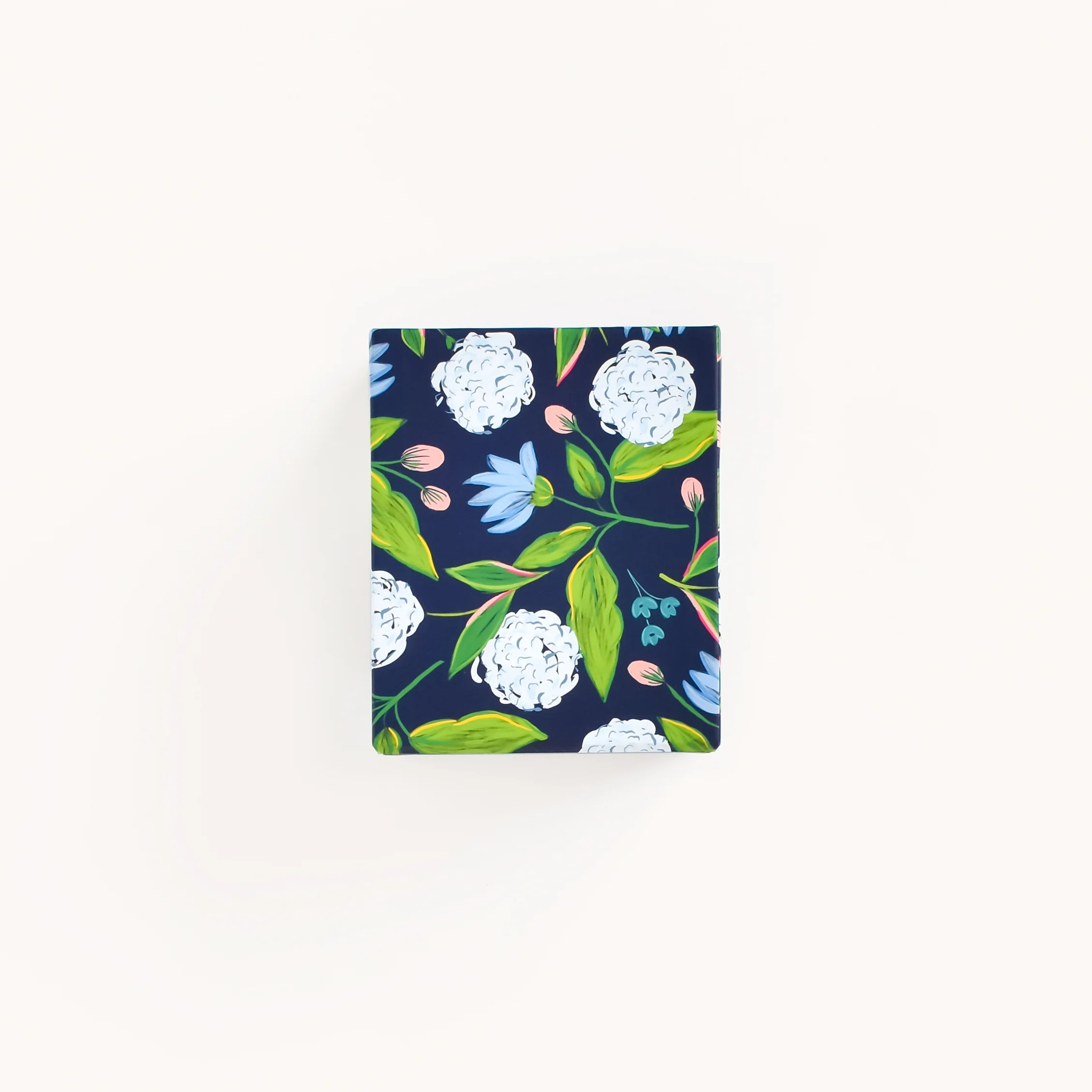 Patterned Pen Cup - Navy Hydrangeas