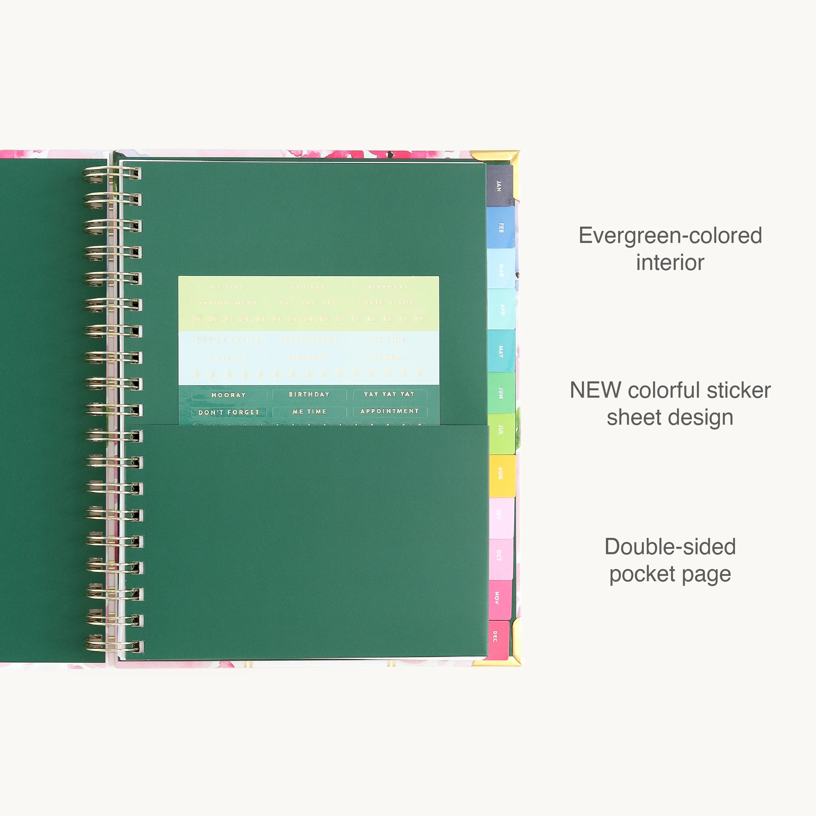 2027 Spiral Weekly Simplified Planner - Blush Hydrangea 8 2027 Spiral Weekly Simplified Planner - Blush Hydrangea