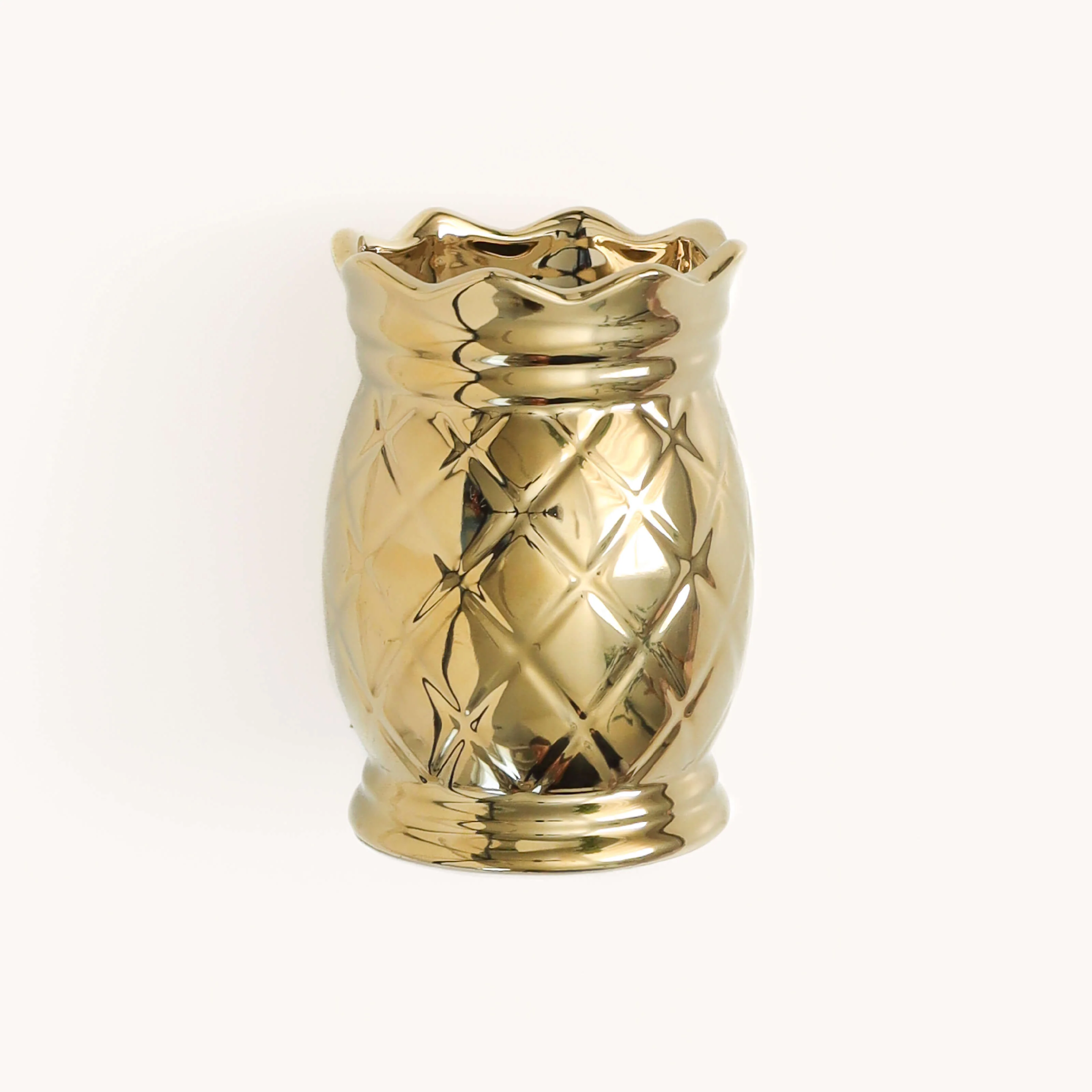 Pineapple Pen Cup - Gold