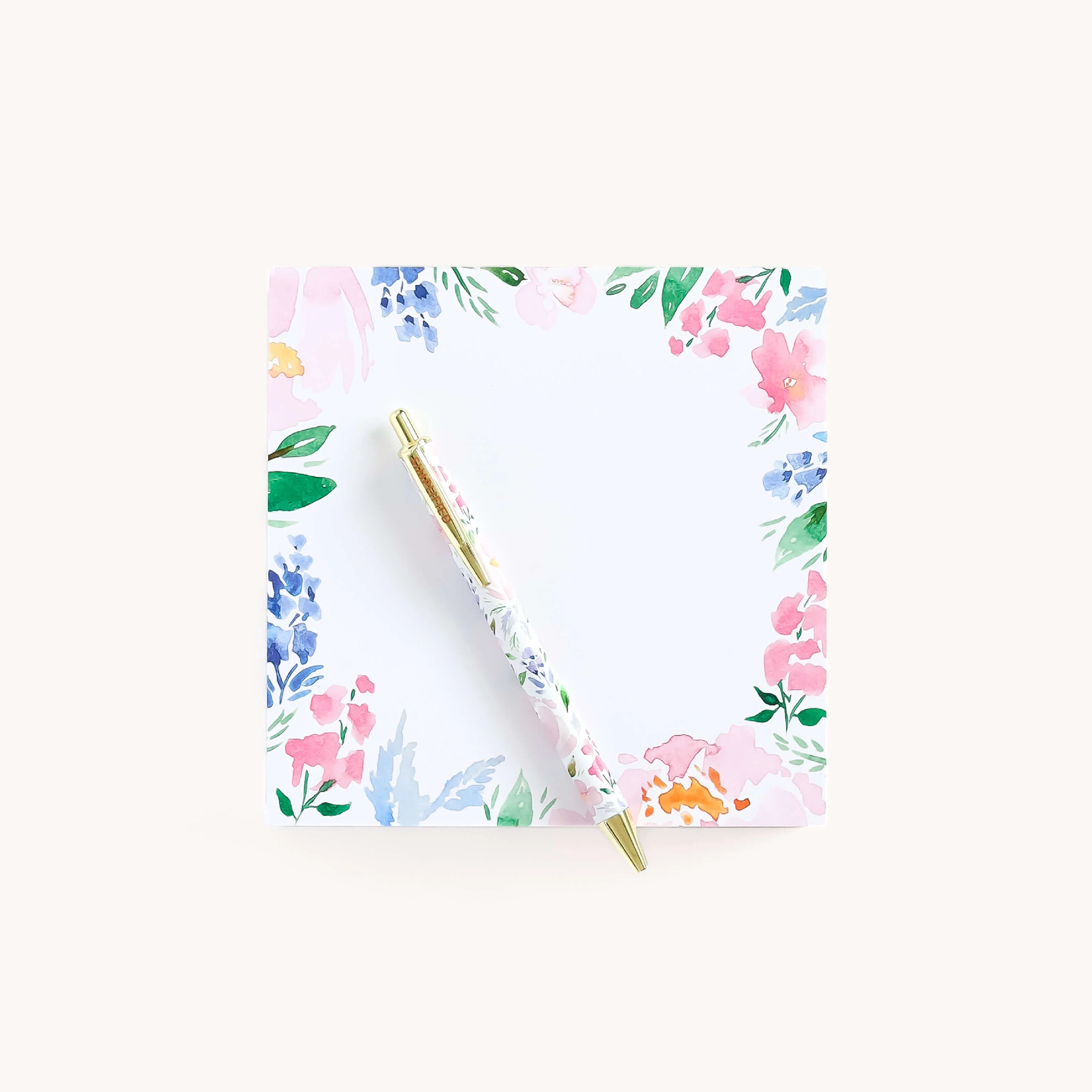 Square Notepad - Cottage Floral