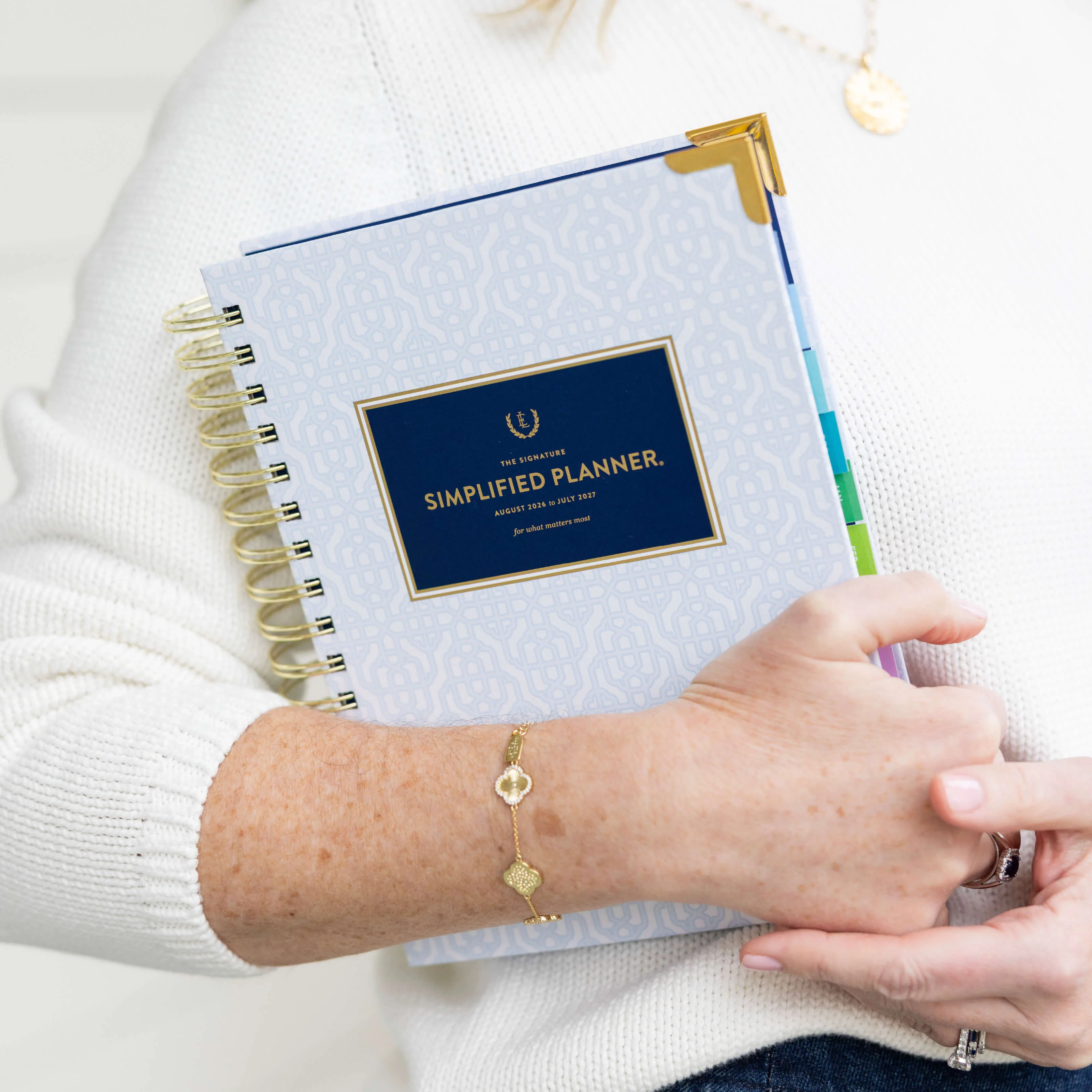 2027 Spiral Weekly Simplified Planner - Carolina Trellis