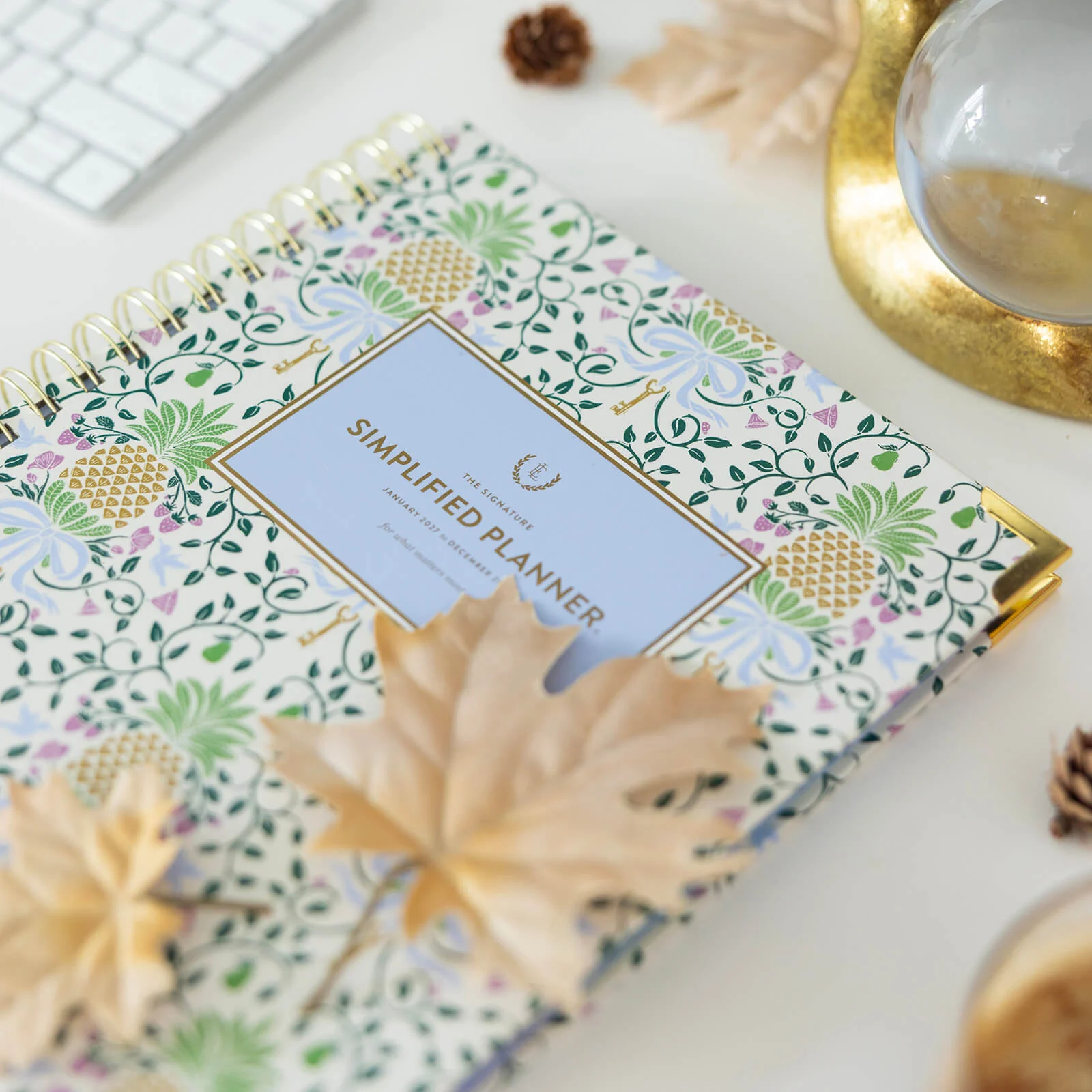 2027 Spiral Weekly Simplified Planner - Pineapple Charm