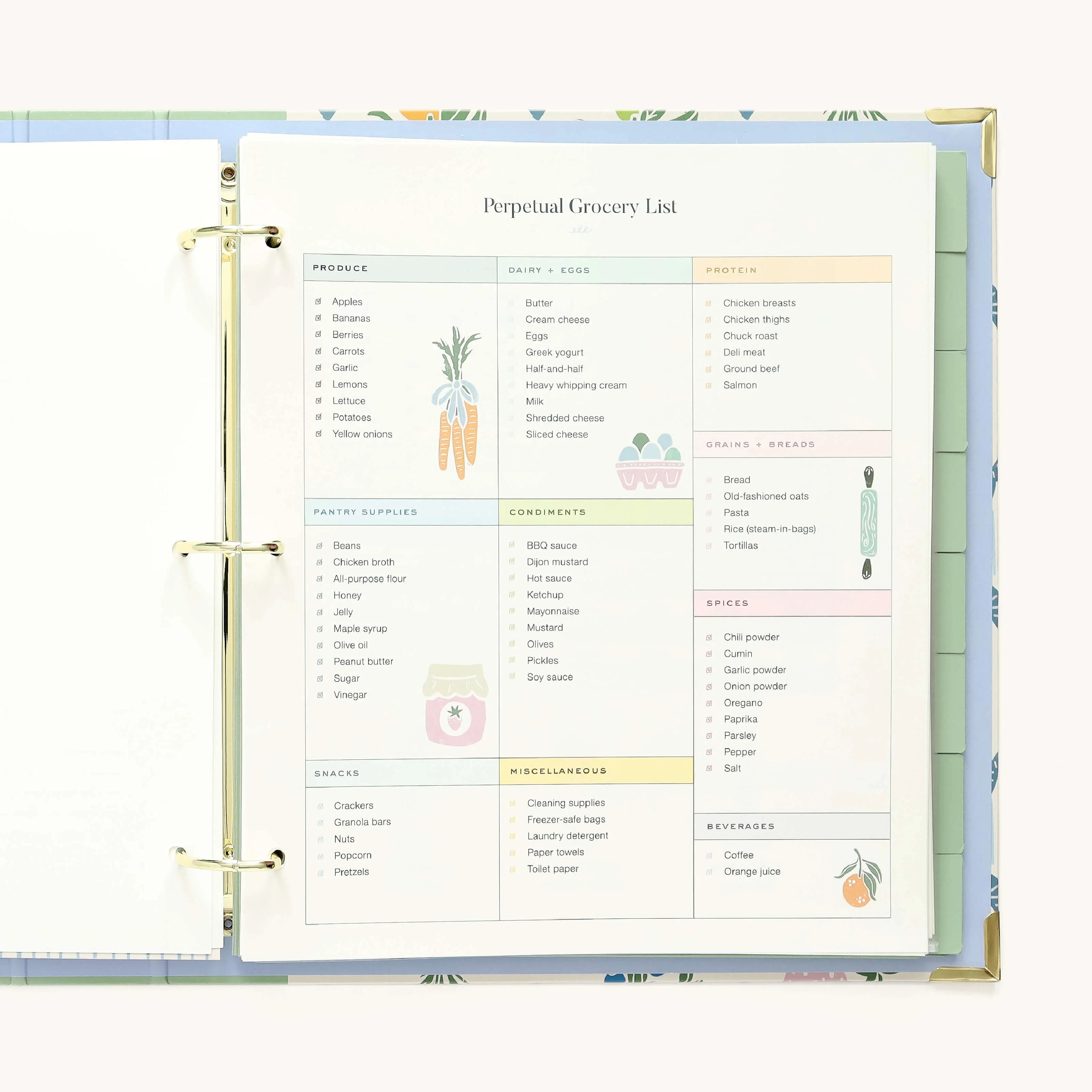 Recipe Binder 6 Recipe Binder