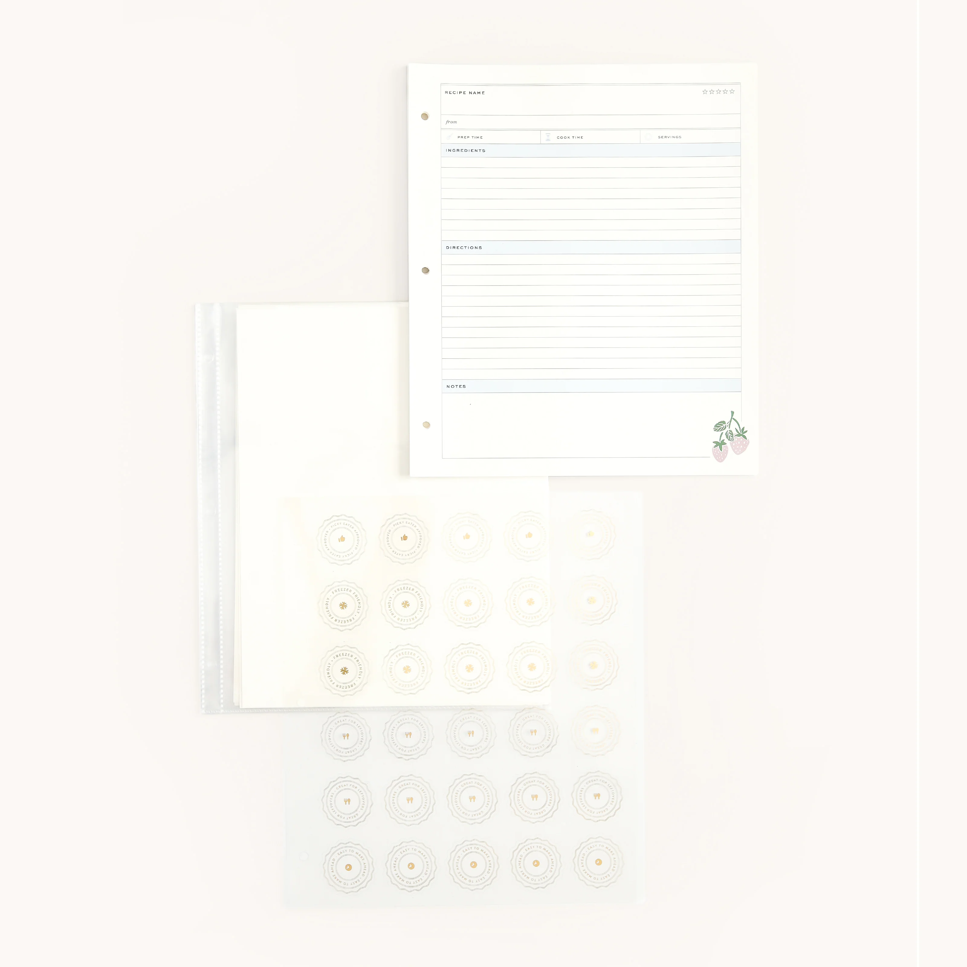 Recipe Binder Page Pack