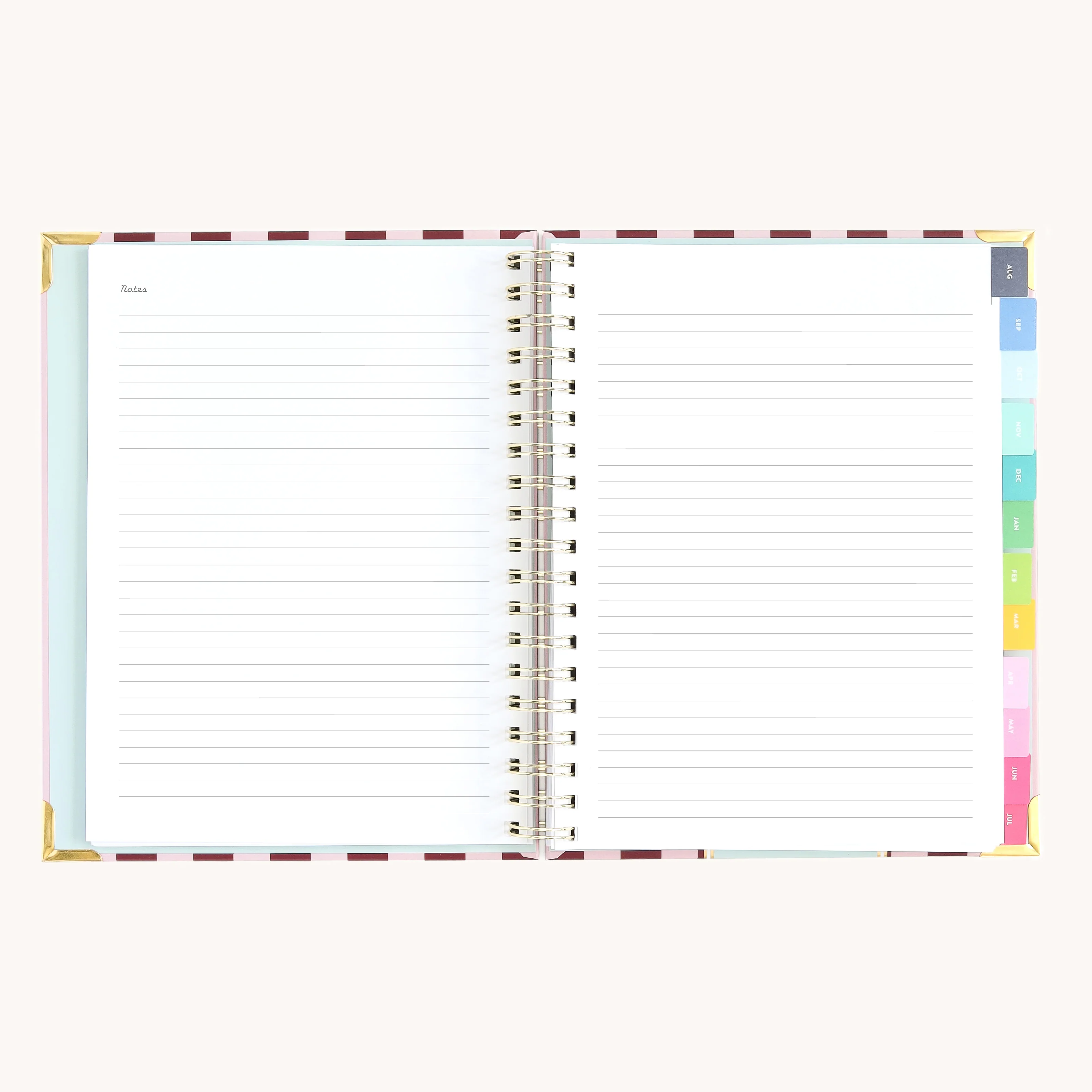 2026-2027 Spiral Weekly Simplified Planner - Berry Stripe 6 2026-2027 Spiral Weekly Simplified Planner - Berry Stripe