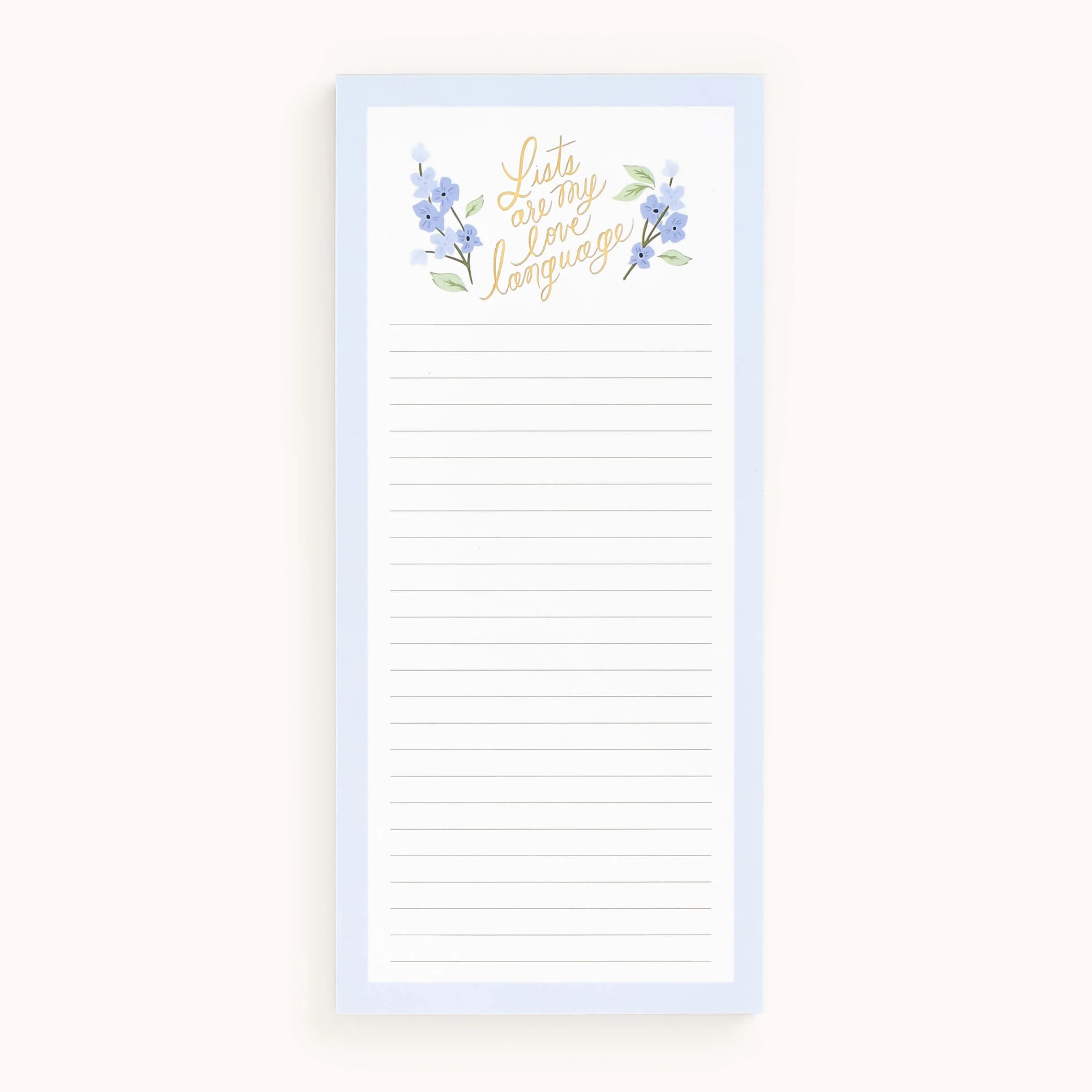 Tall Notepad - Lists Are My Love Language