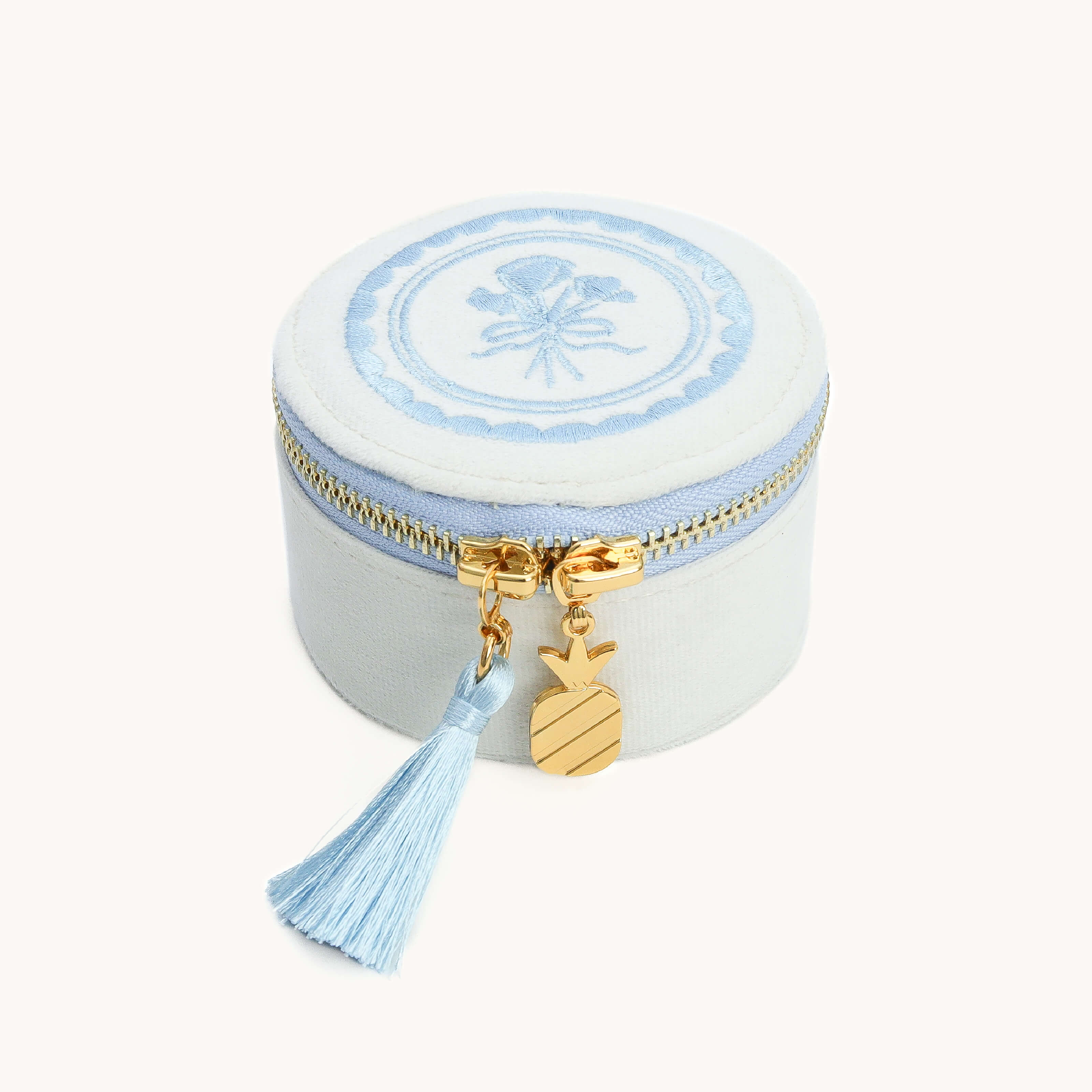 Travel Jewelry Organizer - Ivory Floral