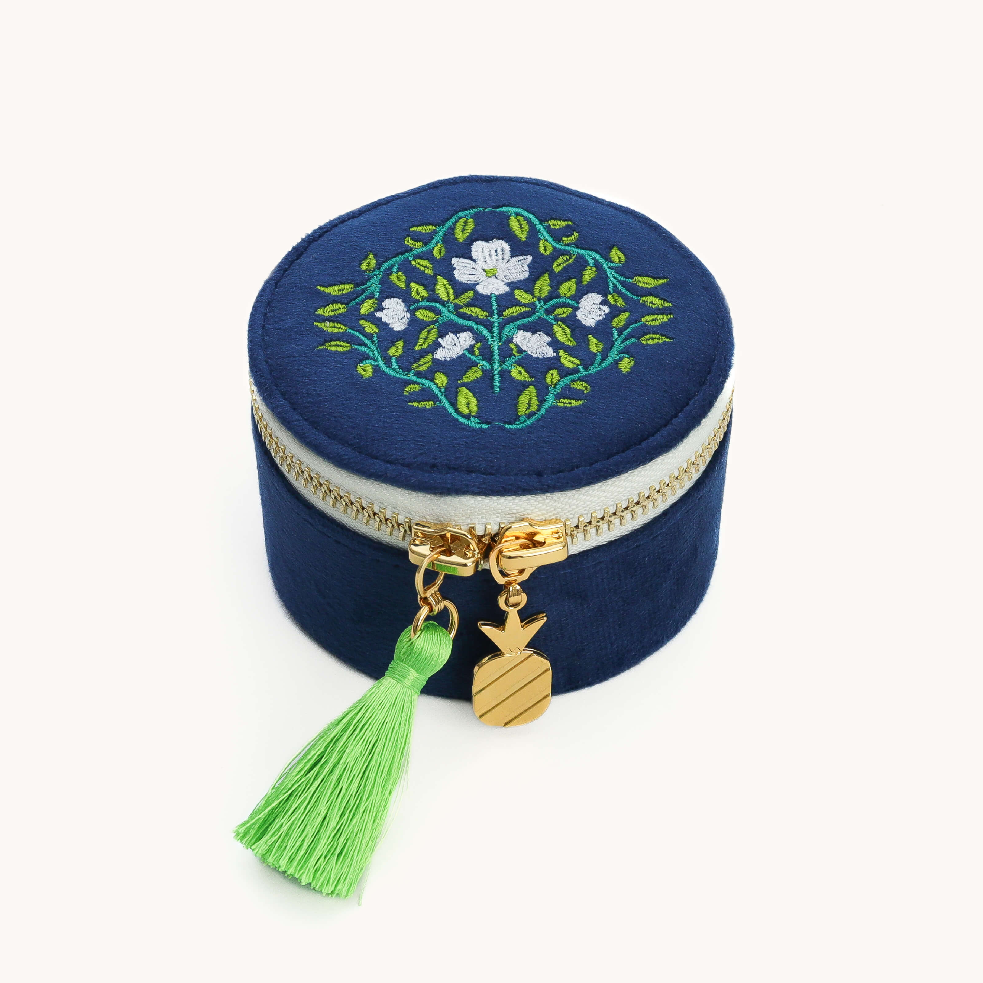 Travel Jewelry Organizer - Navy Floral
