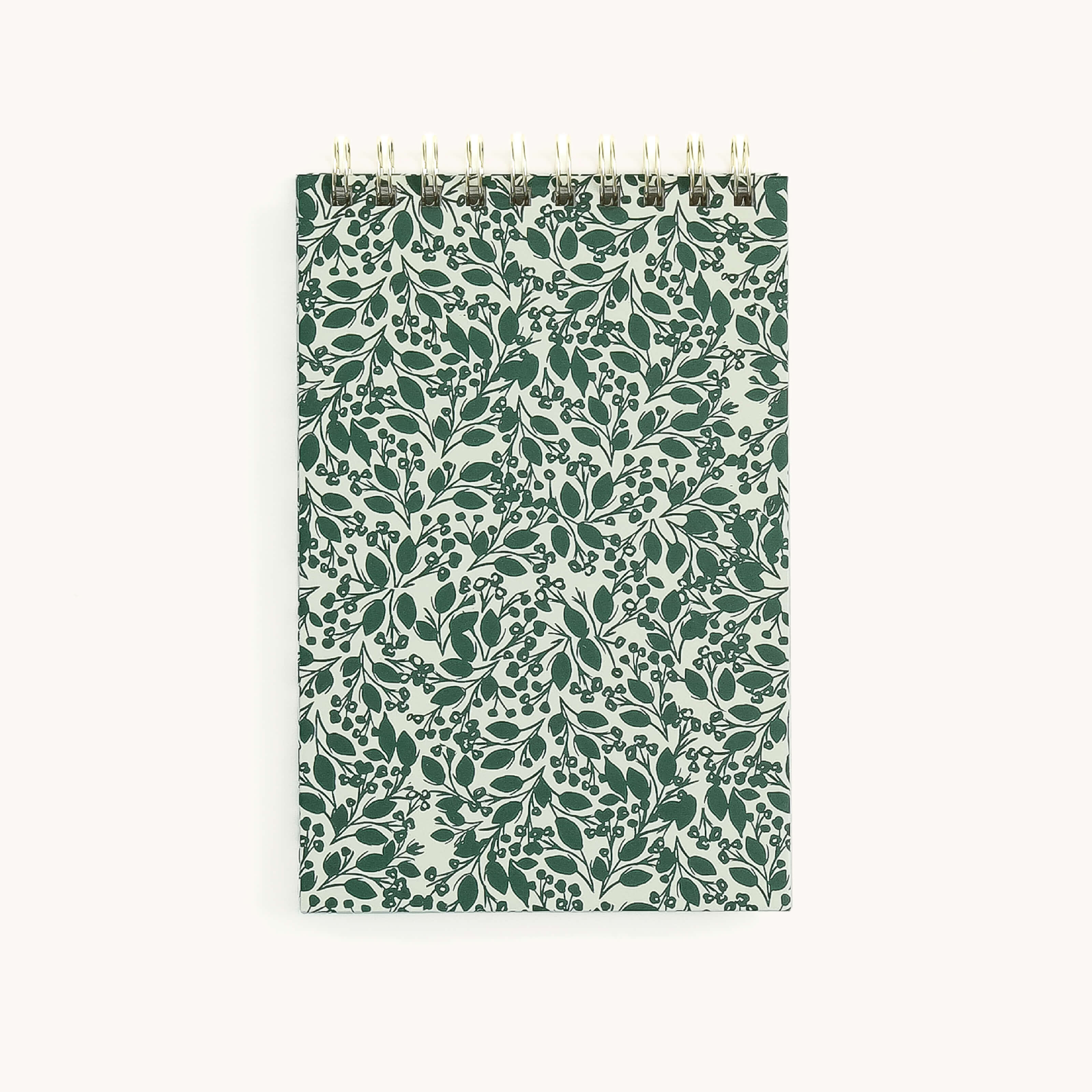 Top Spiral Notebook - Emerald Floral