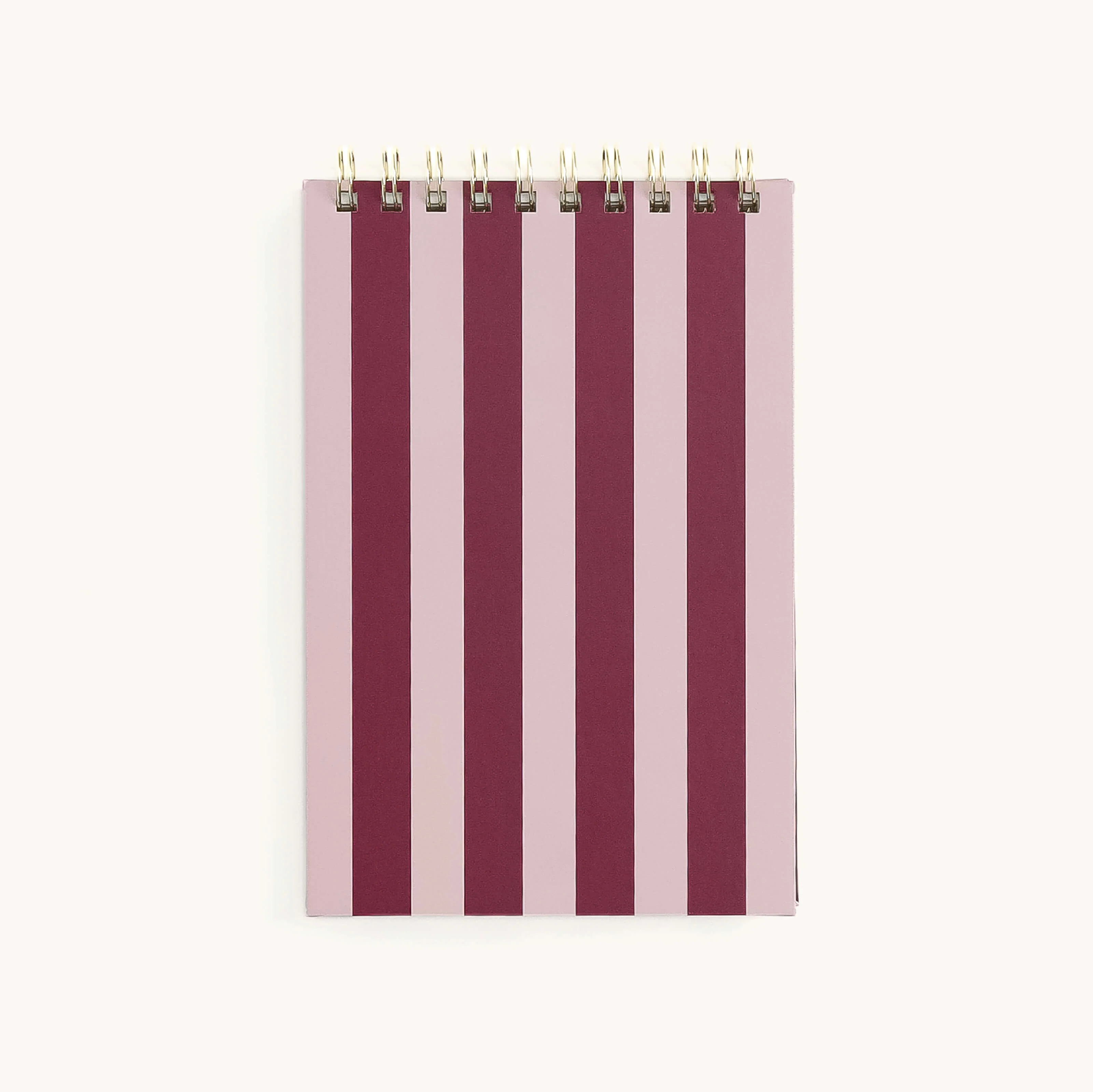 Top Spiral Notebook - Berry Stripe
