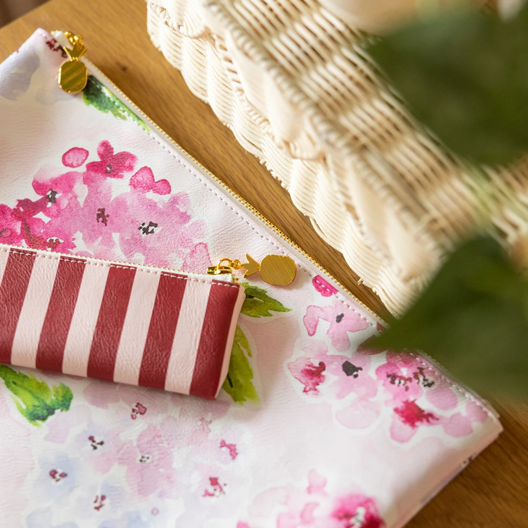 Planner Pouch - Blush Hydrangea