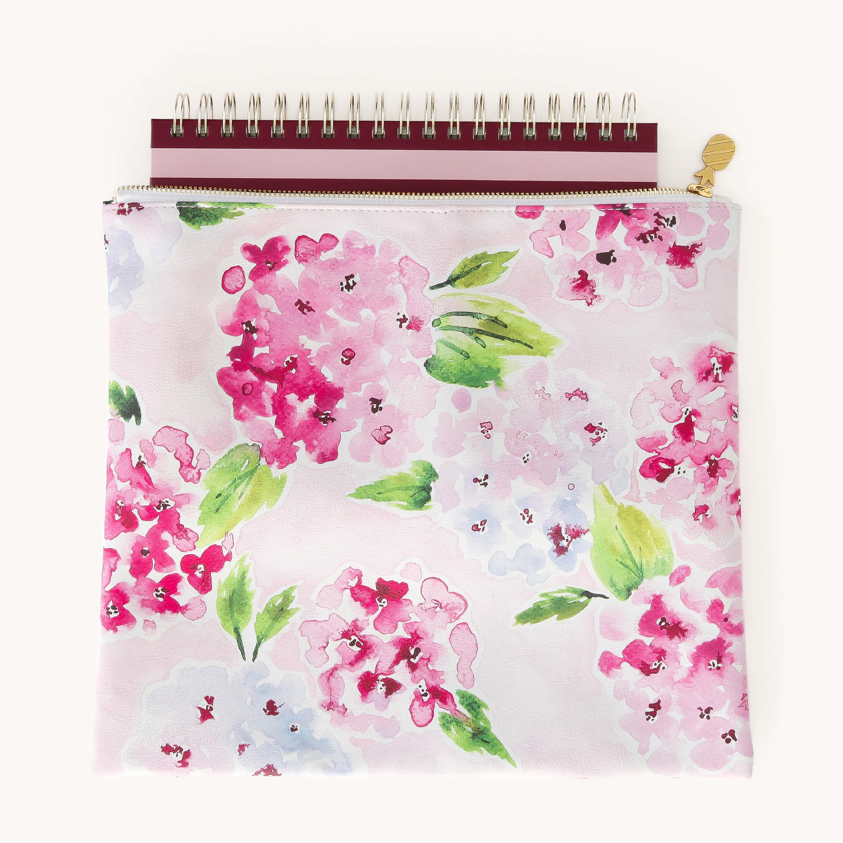 Planner Pouch - Blush Hydrangea 4 Planner Pouch - Blush Hydrangea